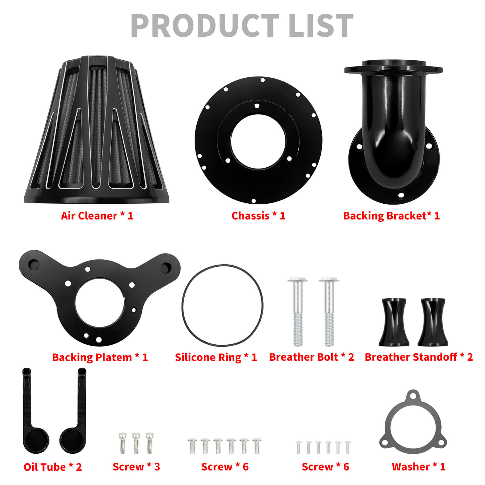 AF009907 mactions High-Flow Cone Air Cleaner Intake for Harley road glide 2016 - product list