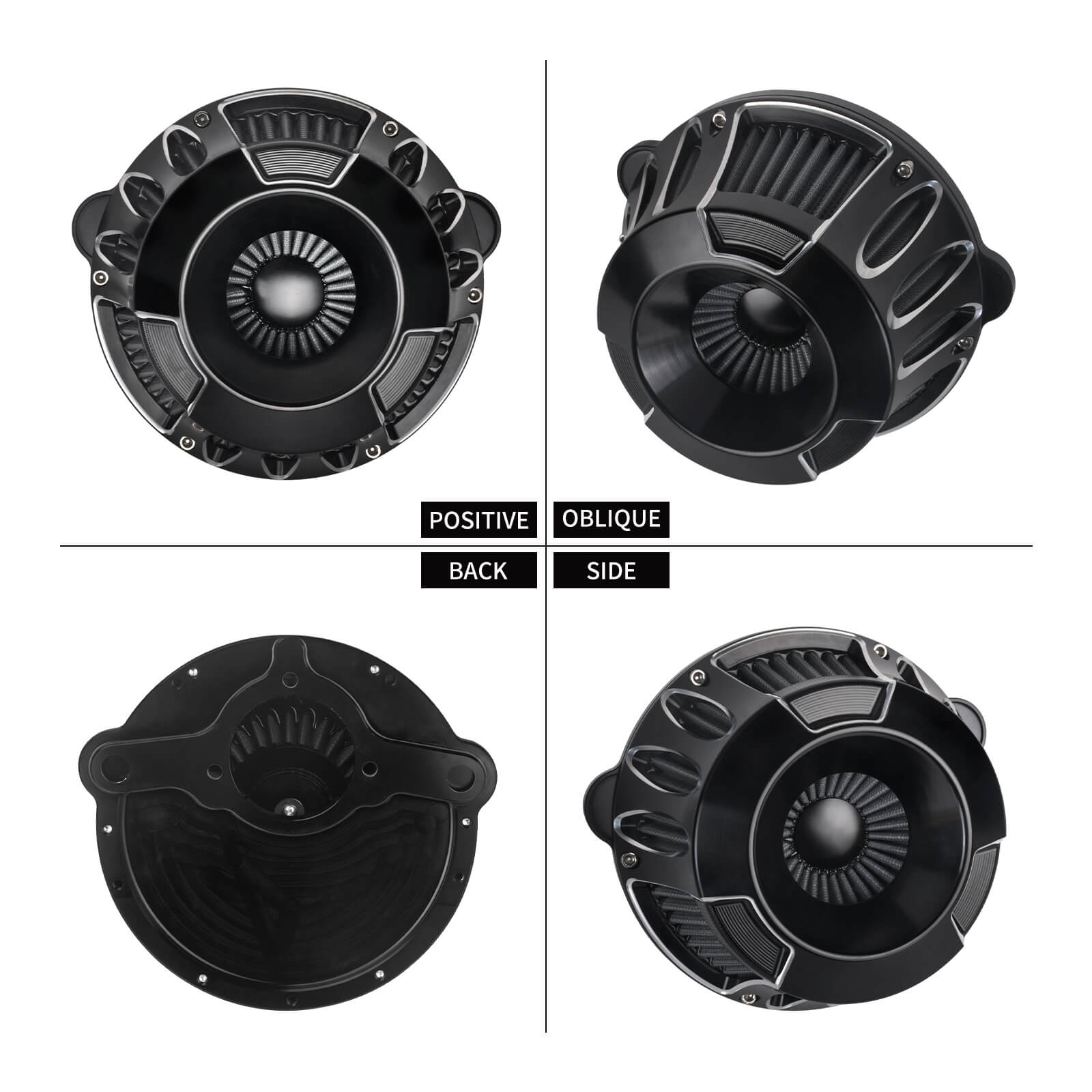 AF010005 mactions CNC Air Cleaner with Grey Intake for Harley softail 2025