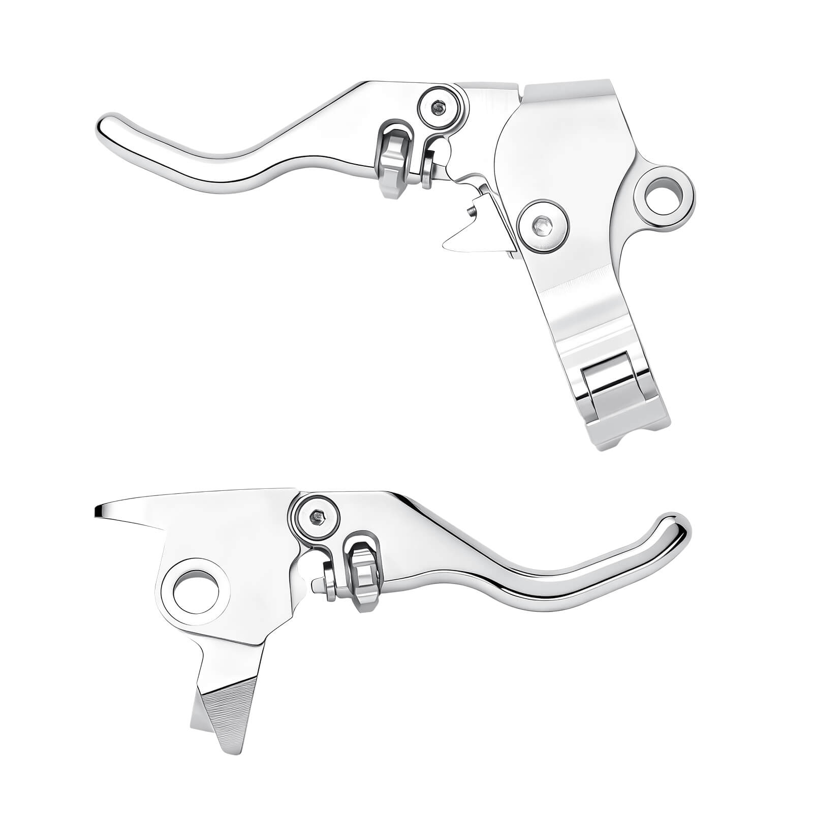 BA001602_Mactions_Custom CNC Brake & Cable Clutch Levers for Harley Touring '08-'13 Chrome