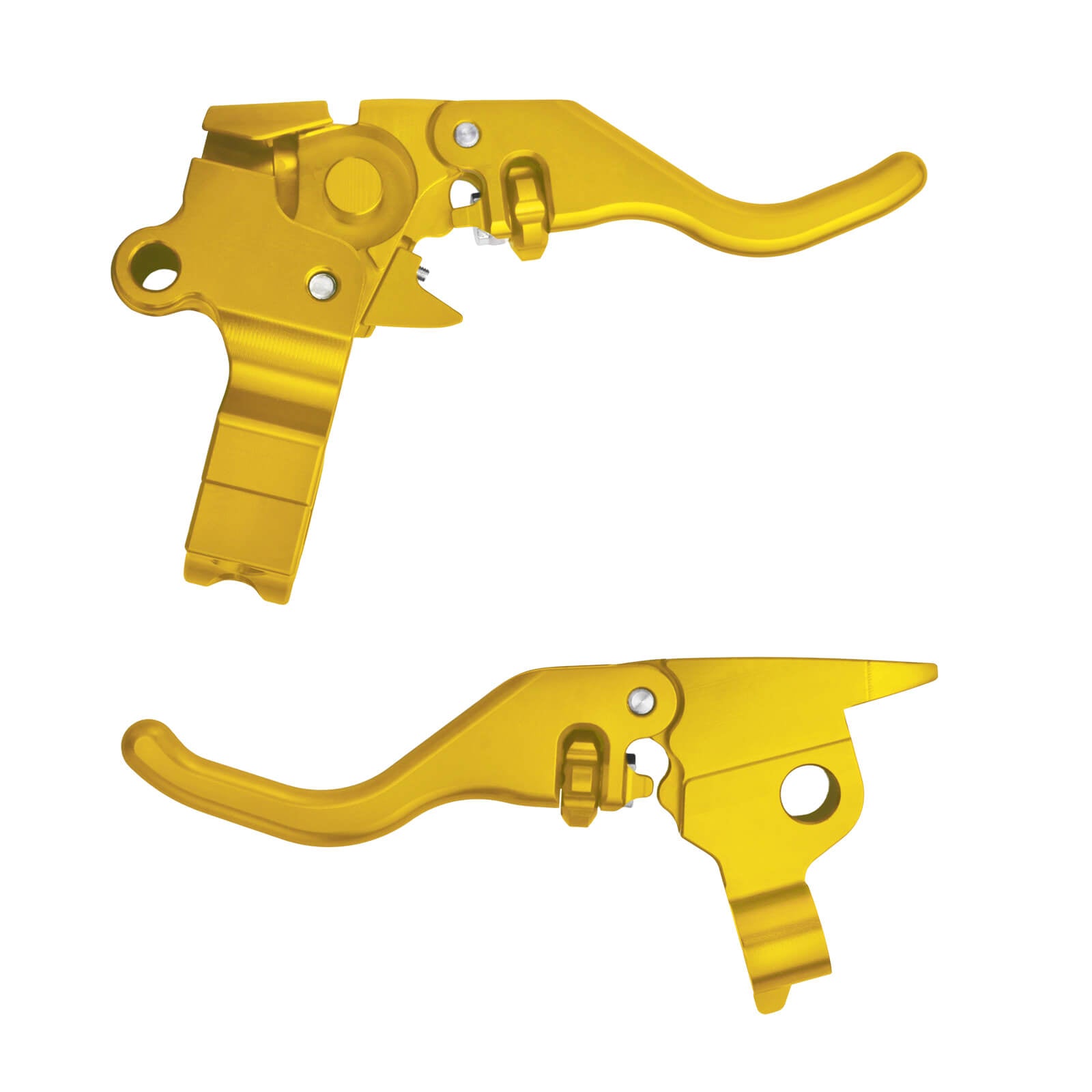 BA001604_Mactions_Custom CNC Brake & Cable Clutch Levers for Harley Touring '08-'13 Gold