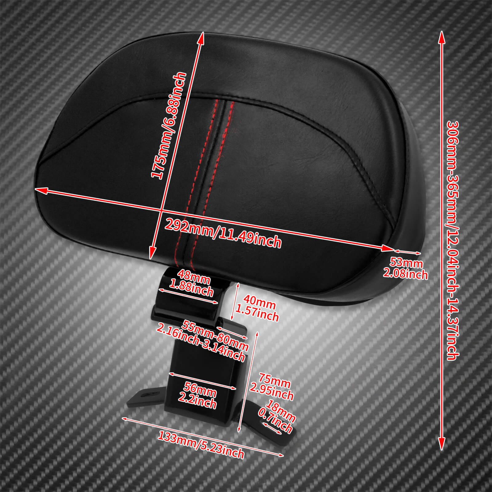 CB012202 mactions Best Motorcycle Backrest