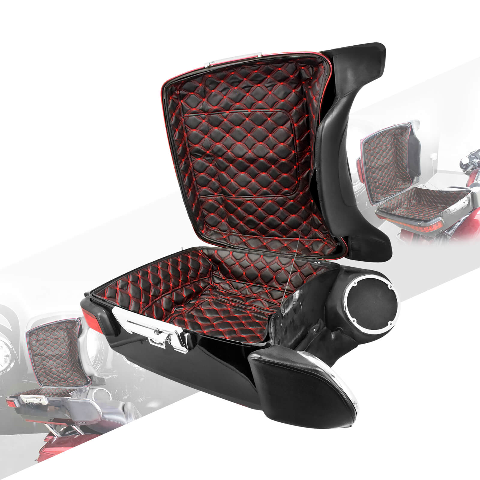 CB012302 mactions king tour pack inserts for harley touring