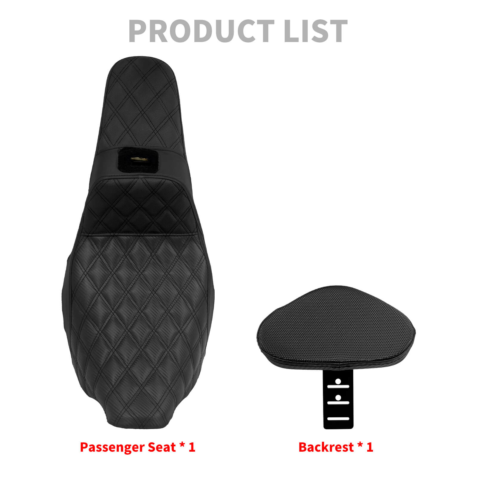 CB013302 mactions Two-Up Gel Seat with Backrest for Harley Touring - product list