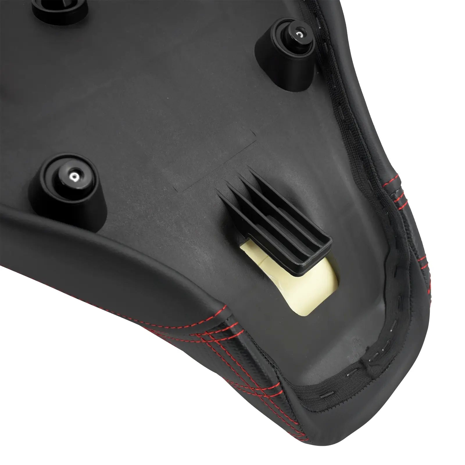 CB013404 mactions Rider Passenger Step Up Seat red stitching details