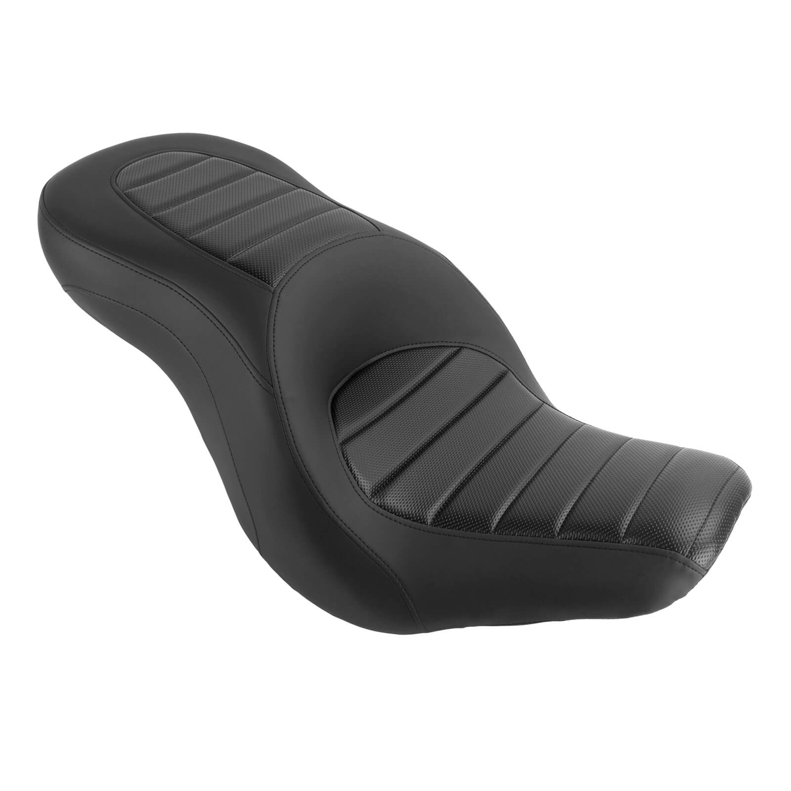 Comfort 2-Up Touring Seat With Striped Stitching for Harley Softail Low Rider S/ST & Sport Glide '18+ | Mactions