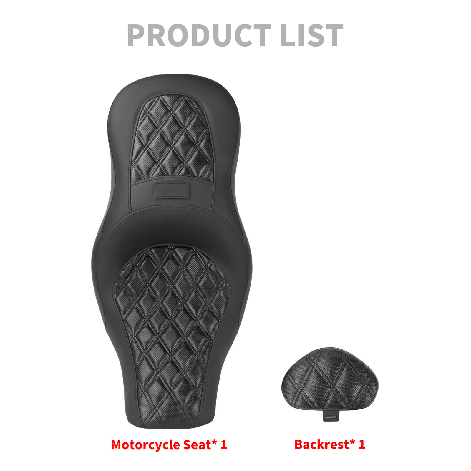 CB013502 mactions Rider Passenger Two Up Seat for harley softail low rider st