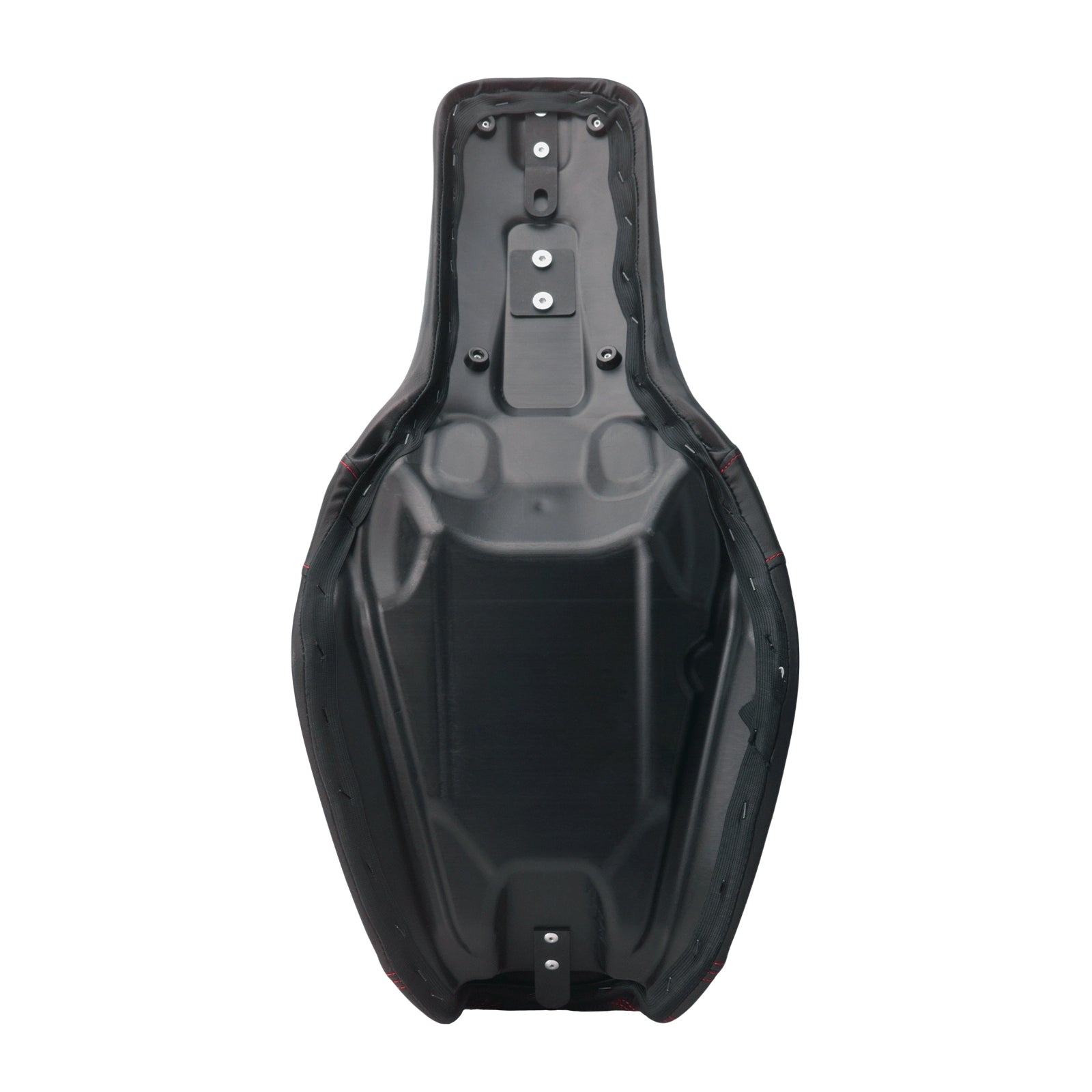 CB014506 mactions Red Stitch Two-Up Rider & Passenger Seat with Backrest backside