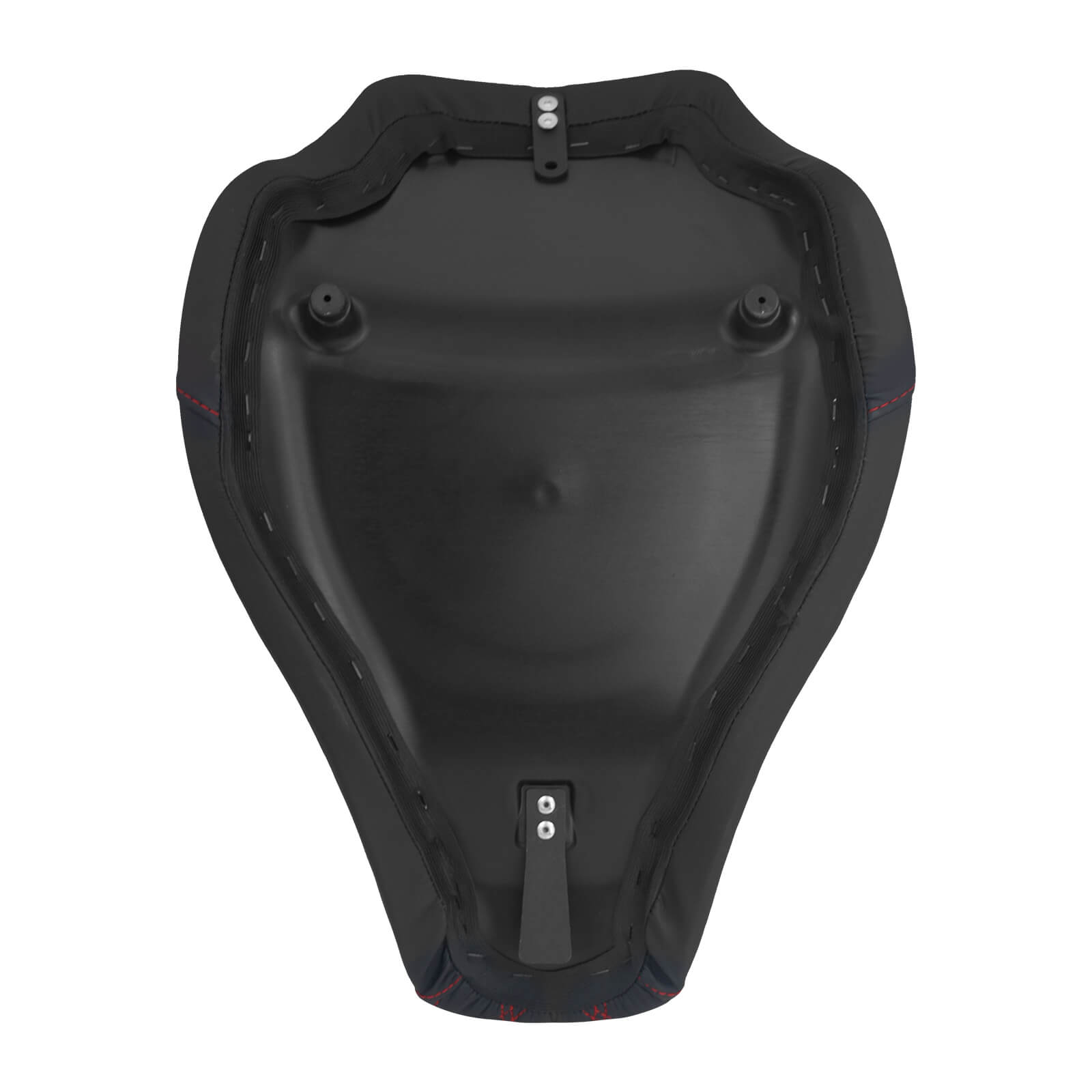 CB015502 mactions Red stitching Diamond Solo Seat For Harley Softail rocker c bacside