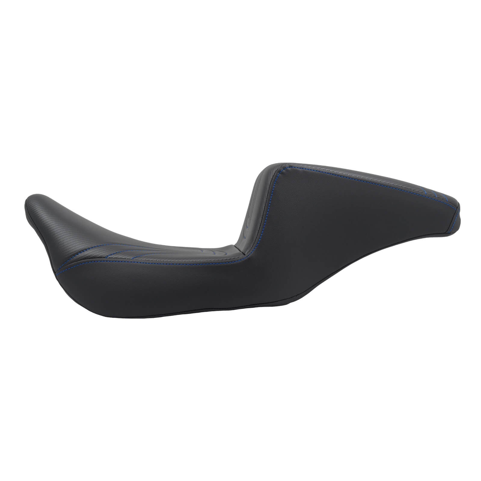 CB015604 mactions Rider Passenger Step-Up Seat For Harley road glide blue stitching