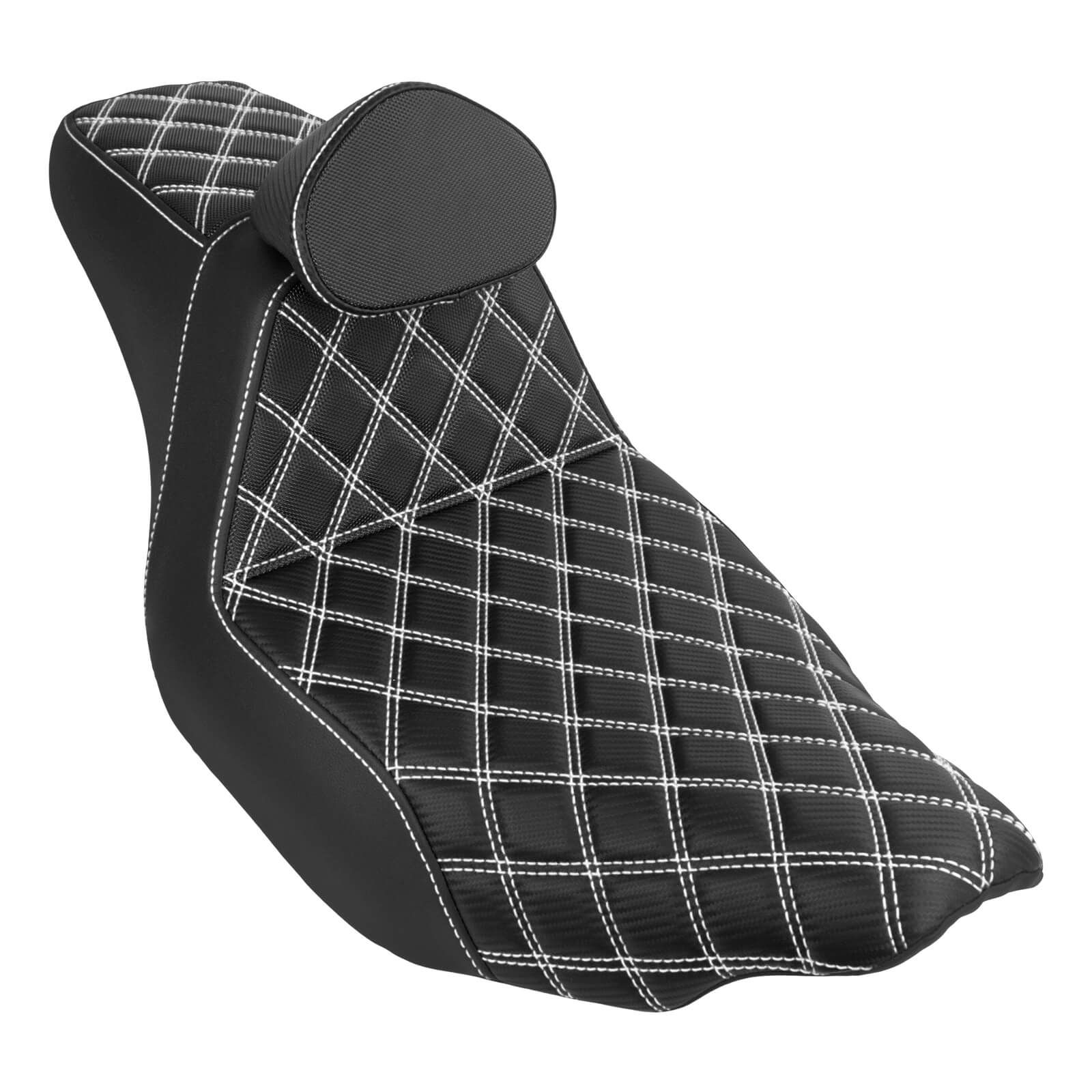 CB016608 mactions Premium 2-Up Rider Passenger Seat with Backrest
