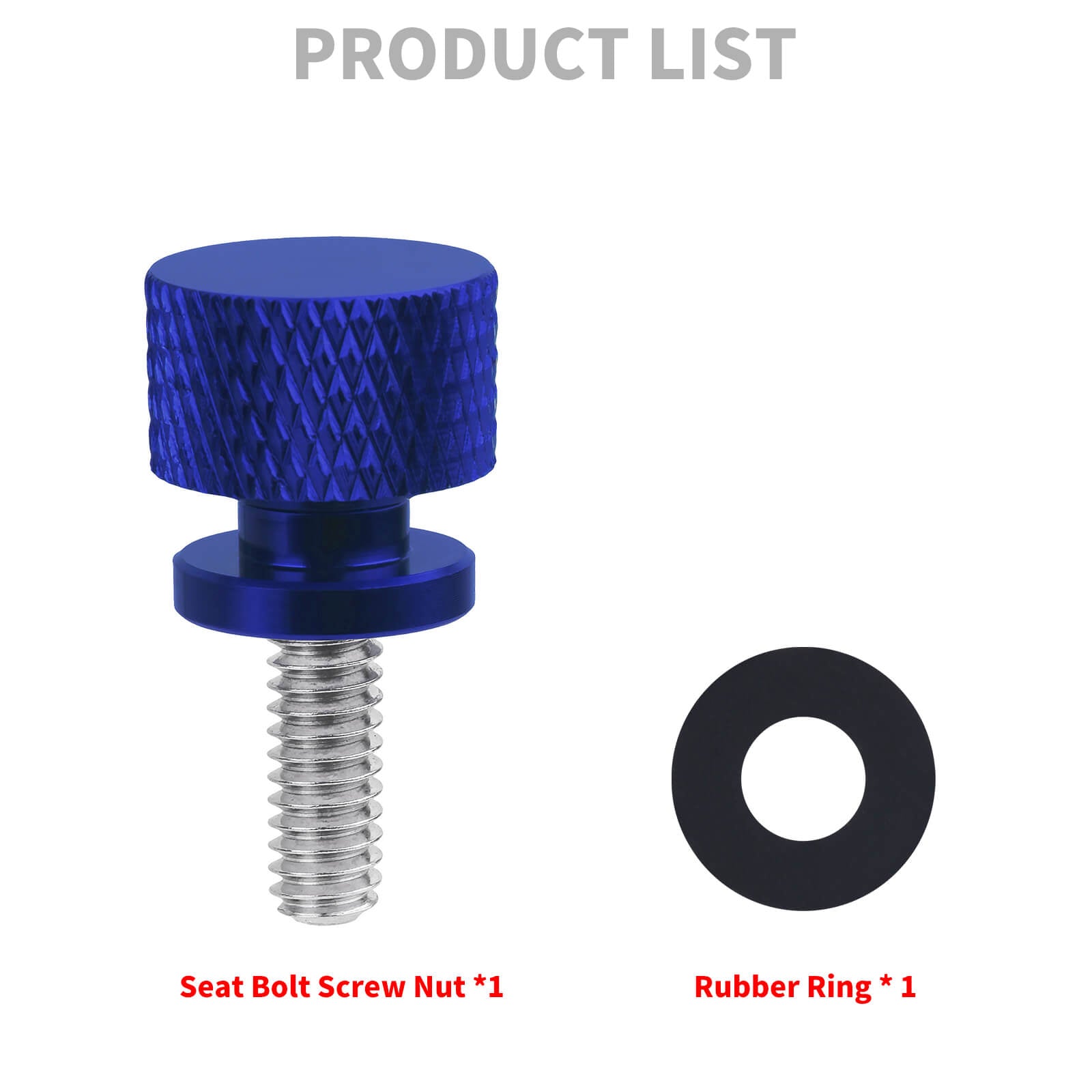 CB017205 mactions Rear Seat Bolt Screw for harley dyna touring - blue
