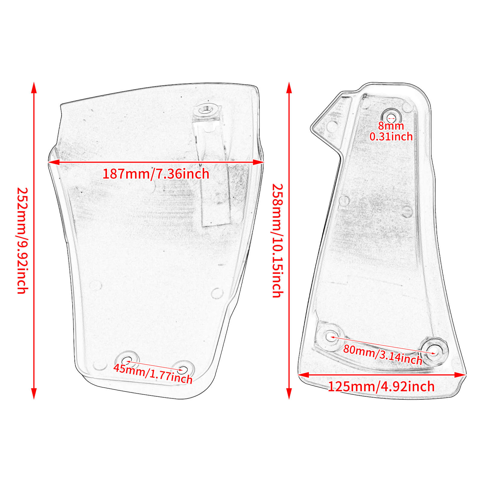 Motorcycle Battery Side Covers for Harley Softail M8 2018-2022 | Mactions