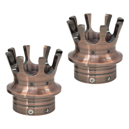 CR0292-mactions-Crown-Front-Axle-Nut-Covers-for-softail-bronze