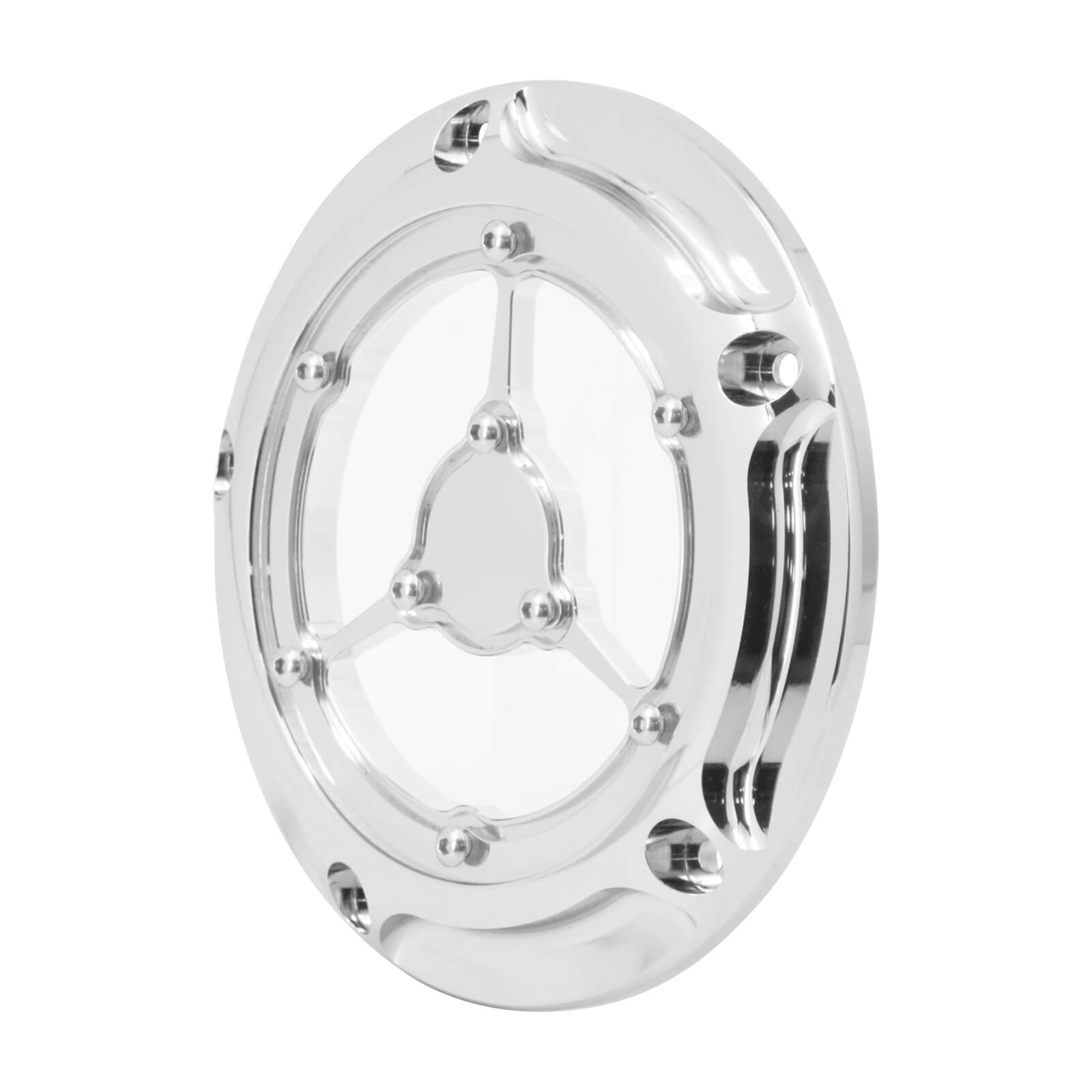 CR030102 mactions CNC See-Through Derby Clutch Cover for Harley Softail 2018  FLSB