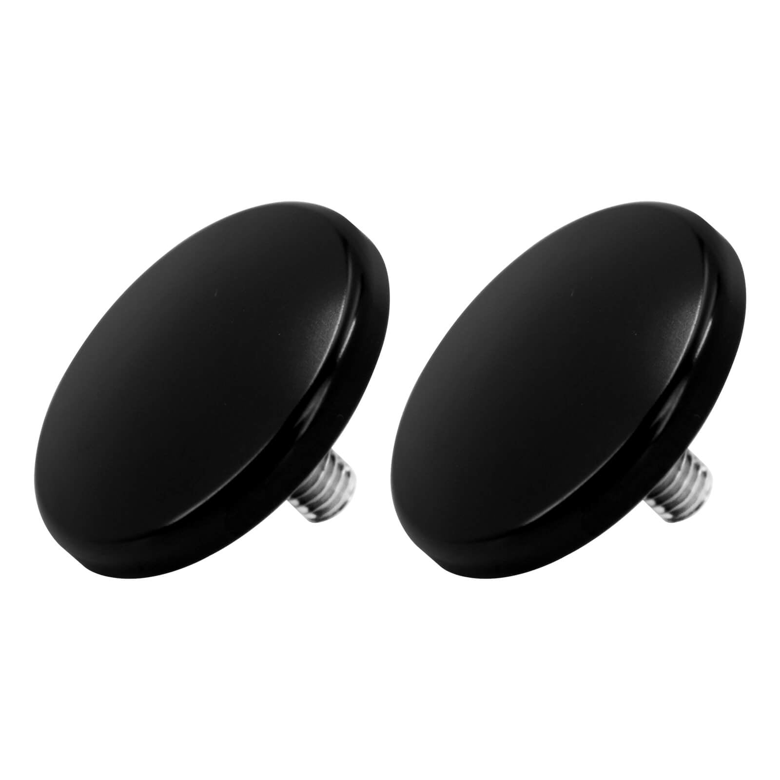 CR030401 Mactions_Black Inner Fairing Mirror Drop Block-Off Plates for Harley Touring FLHT FLHXSE