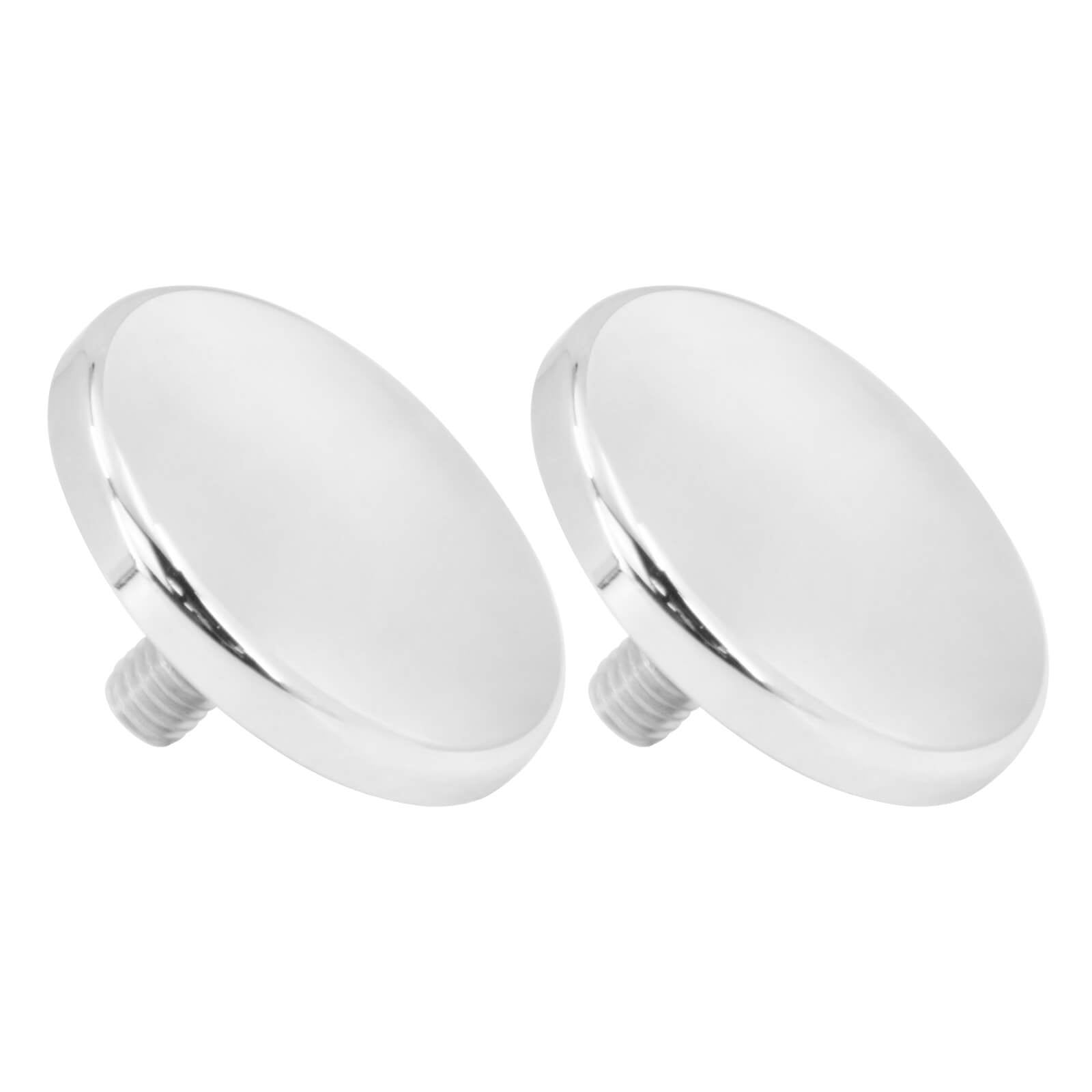 CR030402 Mactions_Chrome Inner Fairing Mirror Drop Block-Off Plates for Harley Touring FLHT FLHXSE