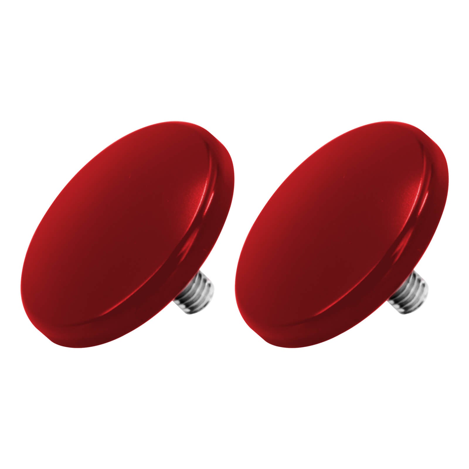 CR030403 Mactions_Red Inner Fairing Mirror Drop Block-Off Plates for Harley Touring FLHT FLHXSE
