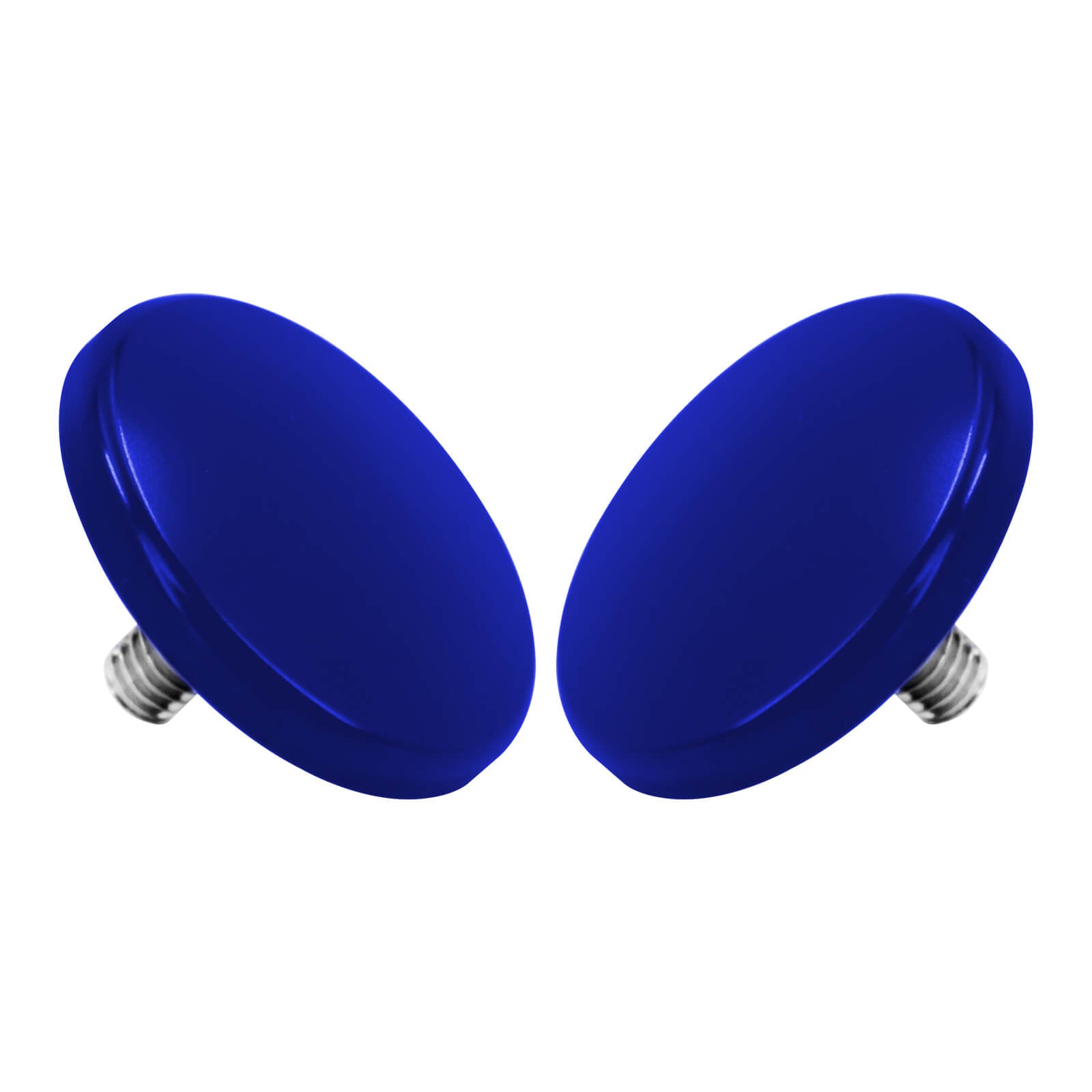 CR030405 Mactions_Blue Inner Fairing Mirror Drop Block-Off Plates for Harley Touring FLHT FLHXSE
