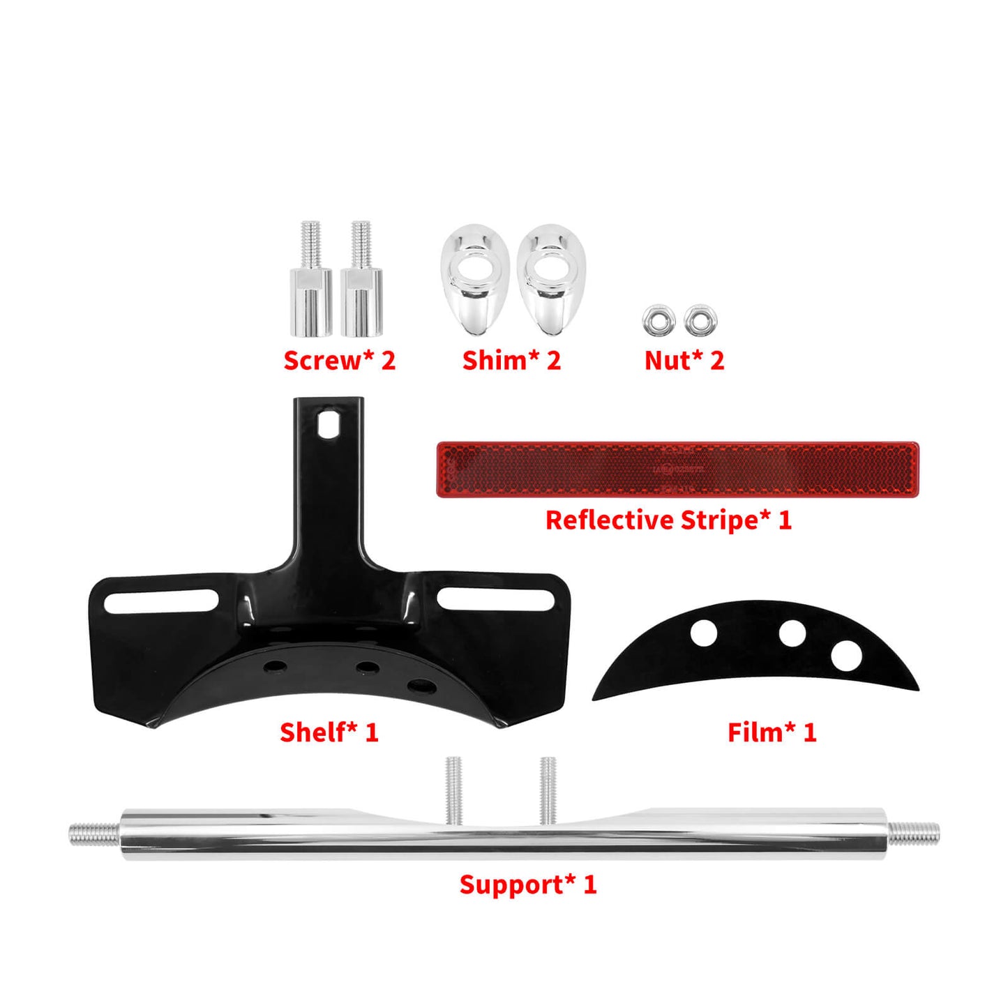 License Plate Mounted Turn Signal Relocation Fit Harley Dyna XL models | Mactions