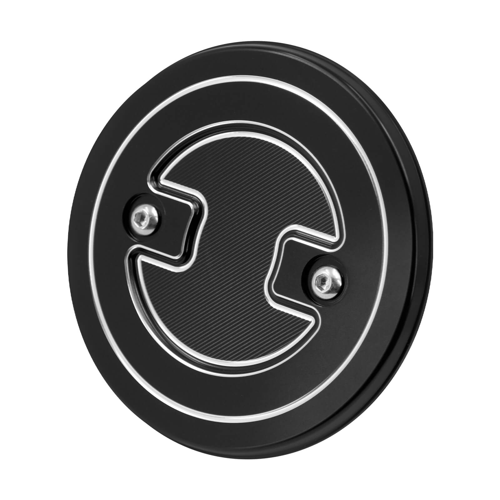 CR034801 mactions CNC Machined Aluminum Engine Derby Cover for Revolution Max - black