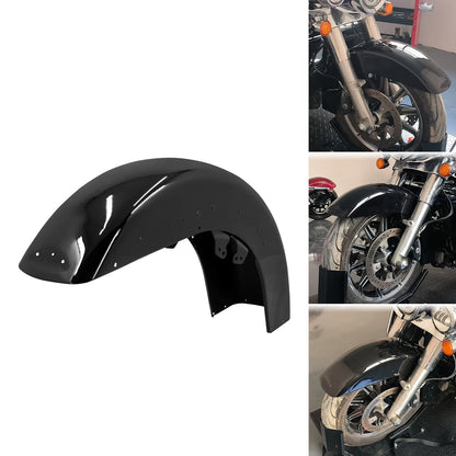 17" Wrap Front Fender Heavy-Duty Steel Fit For Harley Electra Glide Road King Tri Glide 2014-up | Mactions