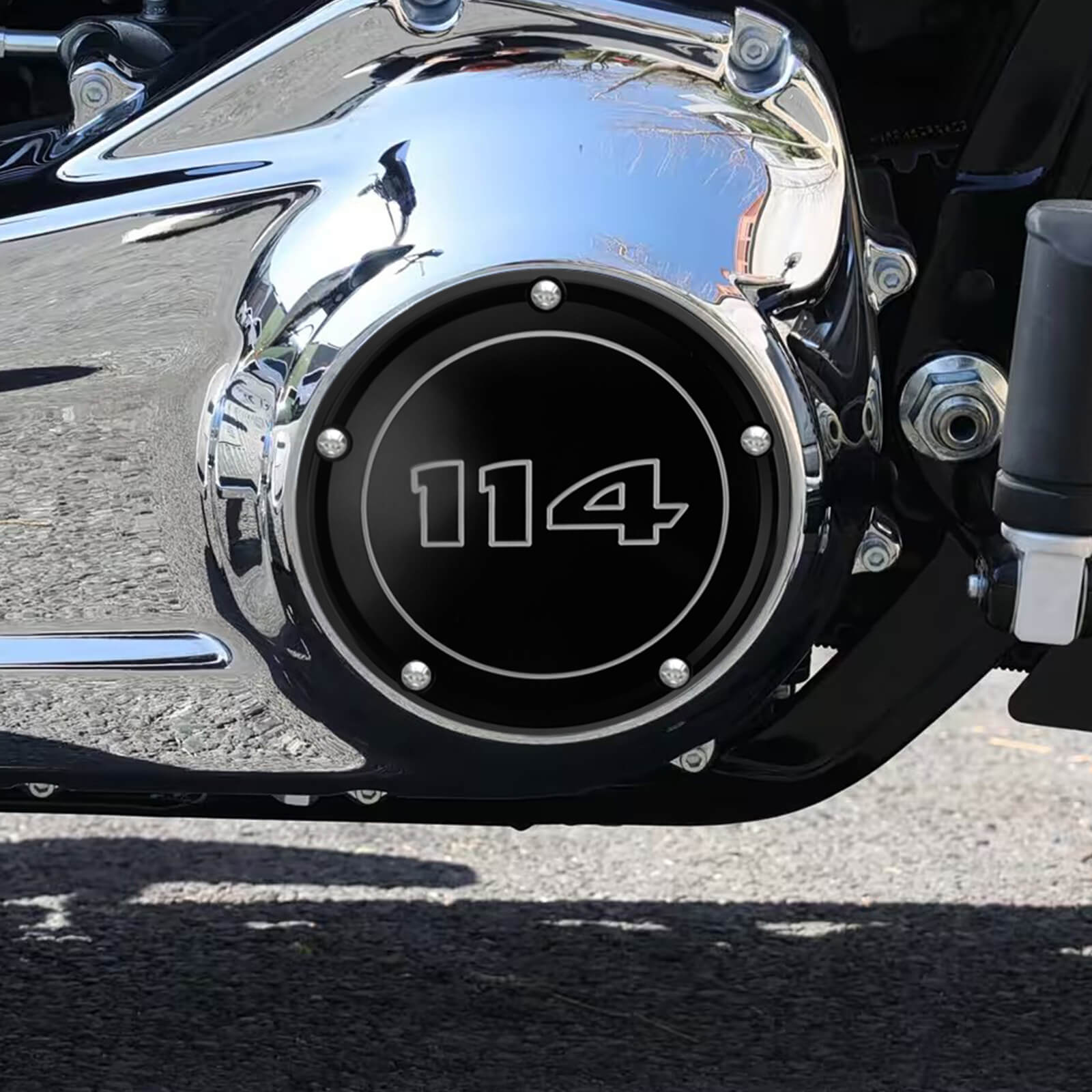 EN000402 mactions Derby Timer Cover Engine Side Cover For Harley 114