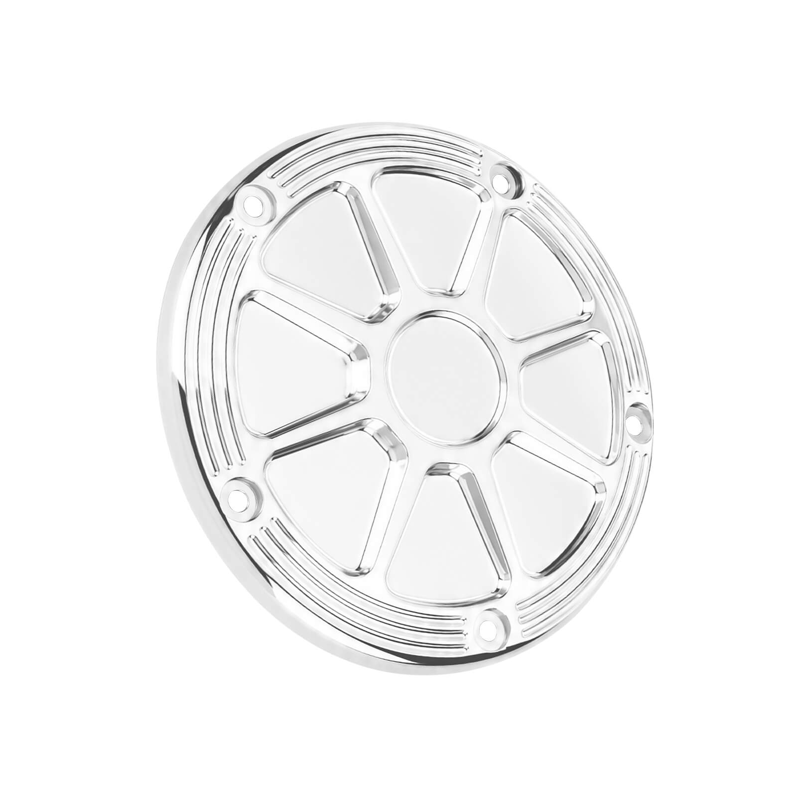 EN000602_Mactions_Custom Geometric 5-Hole Engine Derby Cover for Harley M8 Softail '18-Up
