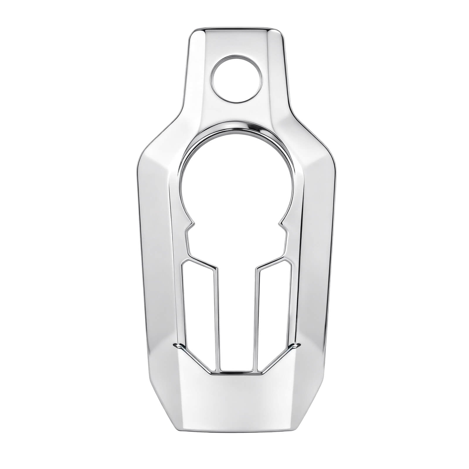 FR000902 Mactions_Chrome Motorcycle Dashboard Center Console Accent Trim For Honda GL1800 ‘18-’23