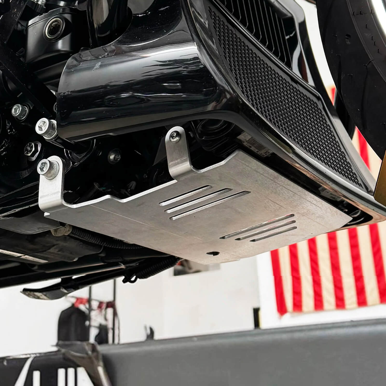 FR003402 mactions Motorcycle Lower Engine Chassis Protector for harley touring cvo roadglide