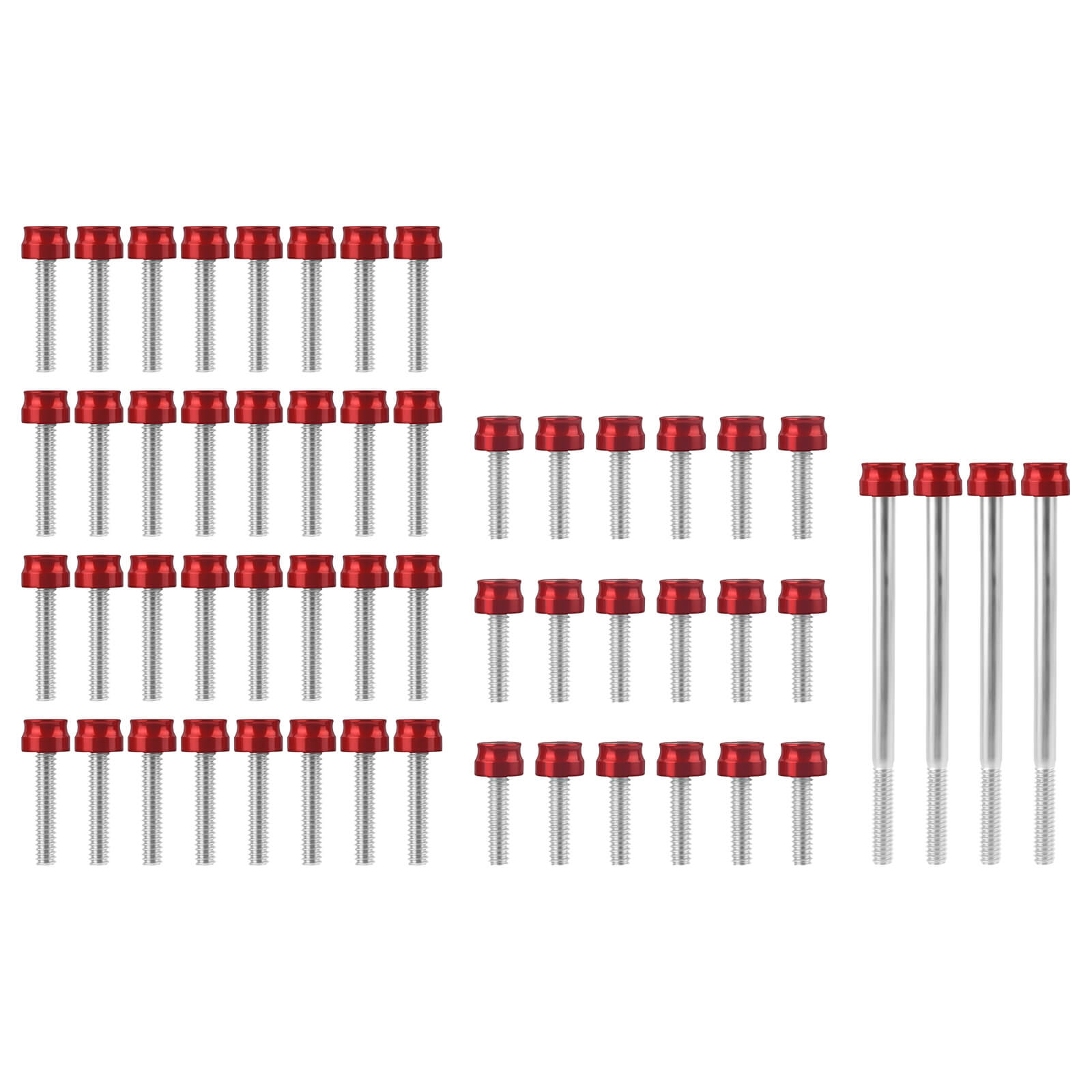 FR0061 mactions Engine Toppers Premium Engine Fastener & Dress-Up Kit for Harley touring  - red