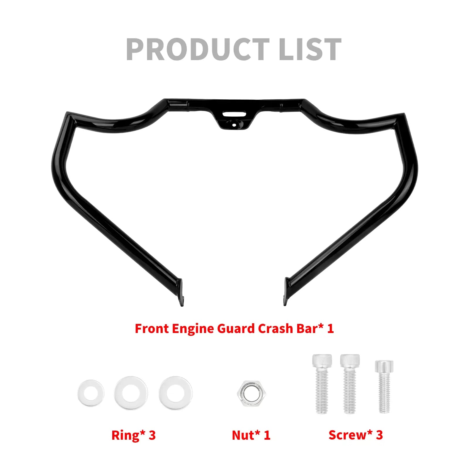 FR006501 Motorcycle Engine Guard Highway Crash Bar for harley softail - list