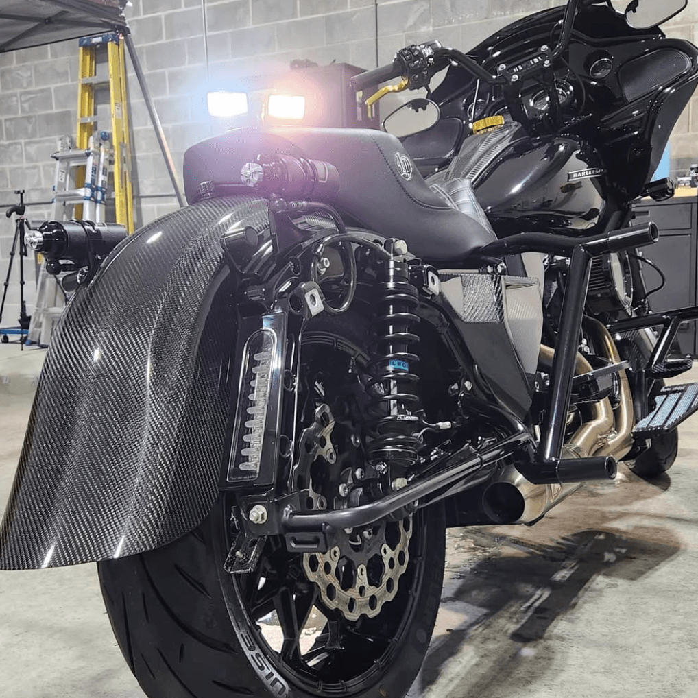 FR006901 Mactions Ultra-Lightweight Carbon Fiber Rear Fender For Harley Touring ‘09-’23