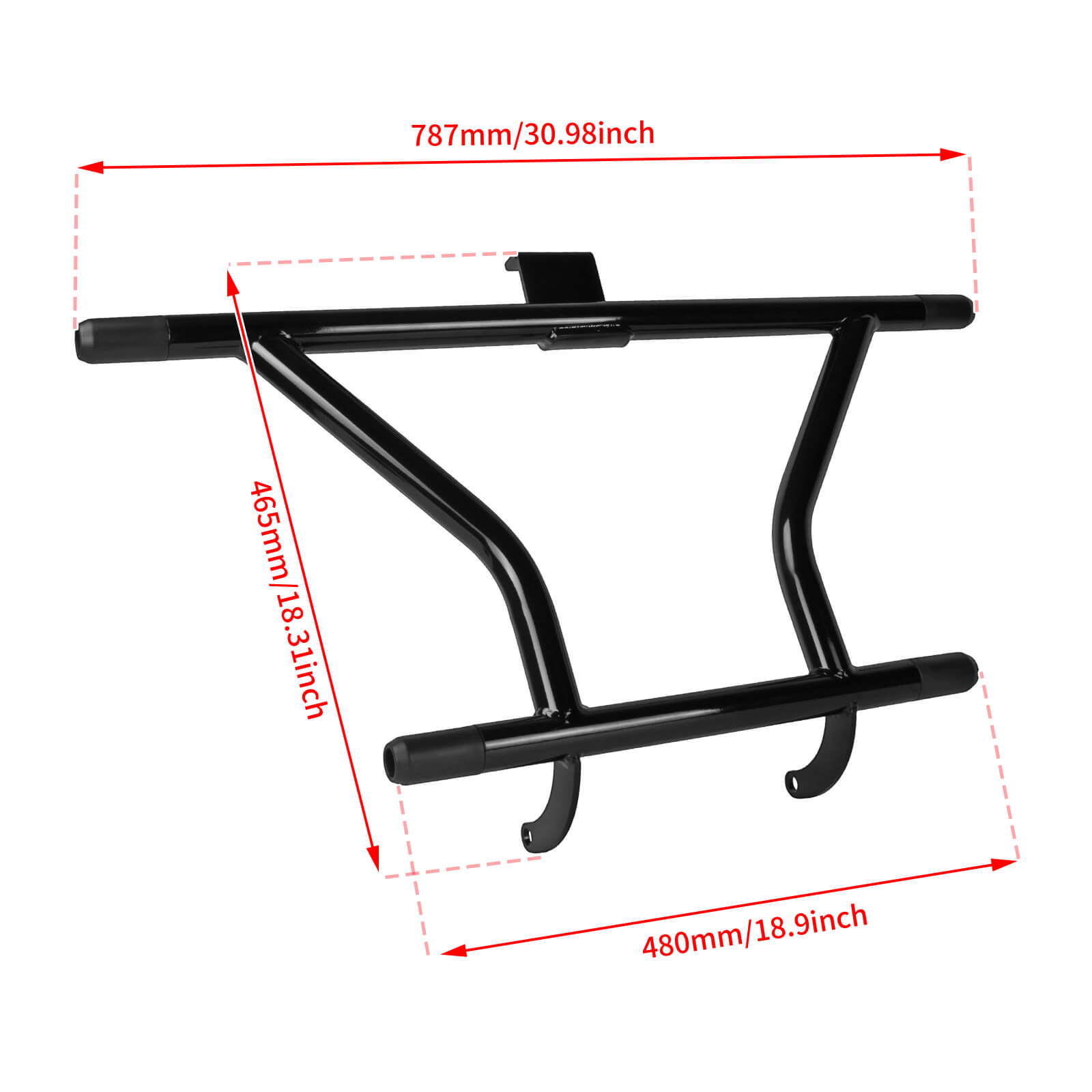 FR007001 mactions 1.25" Engine Guard Crash Bar for Harley Softail FLSB 2025 - size