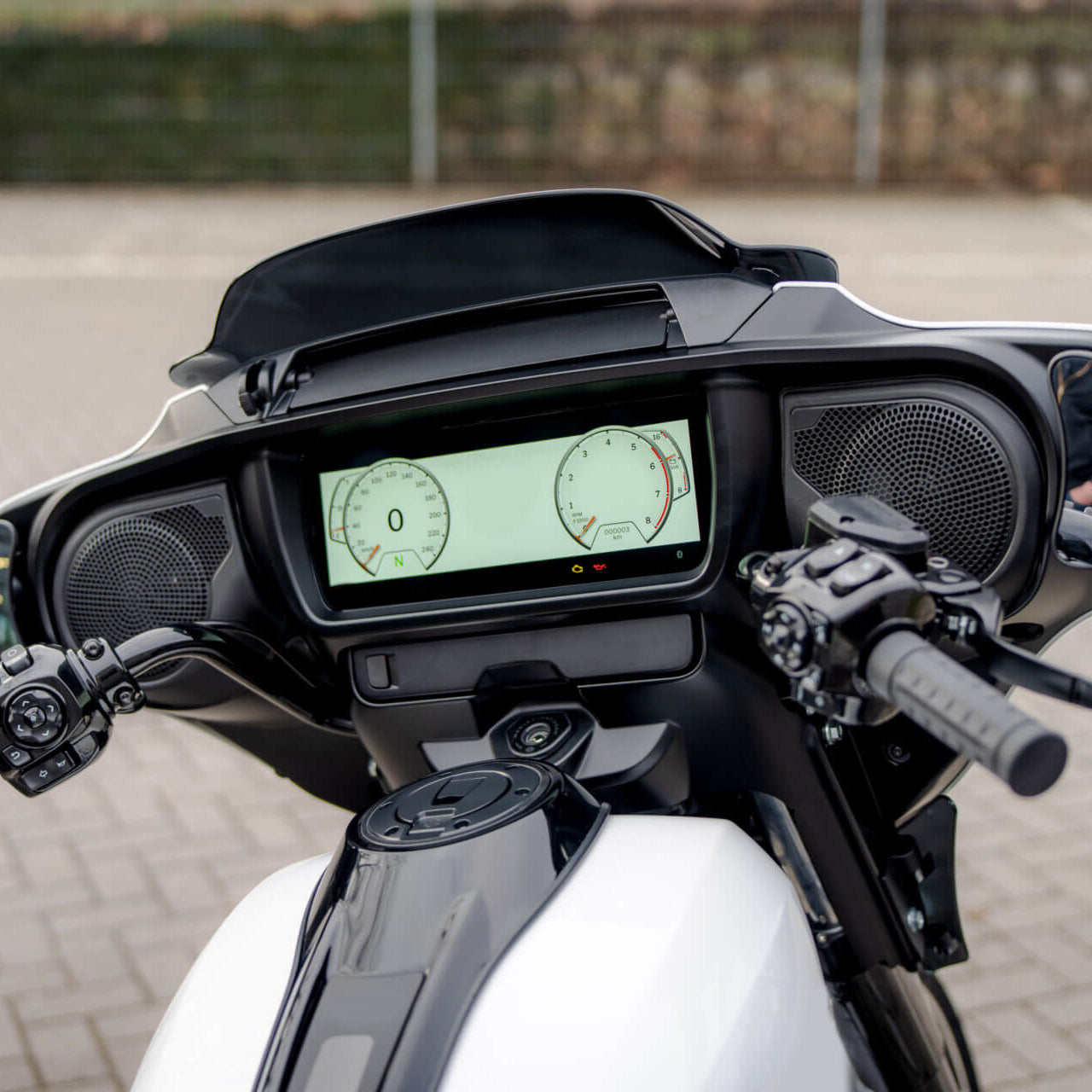 FR007301_Mactions_Solid Black Inner Fairing Dashboard For Harley Touring CVO Street Glide '23-'25