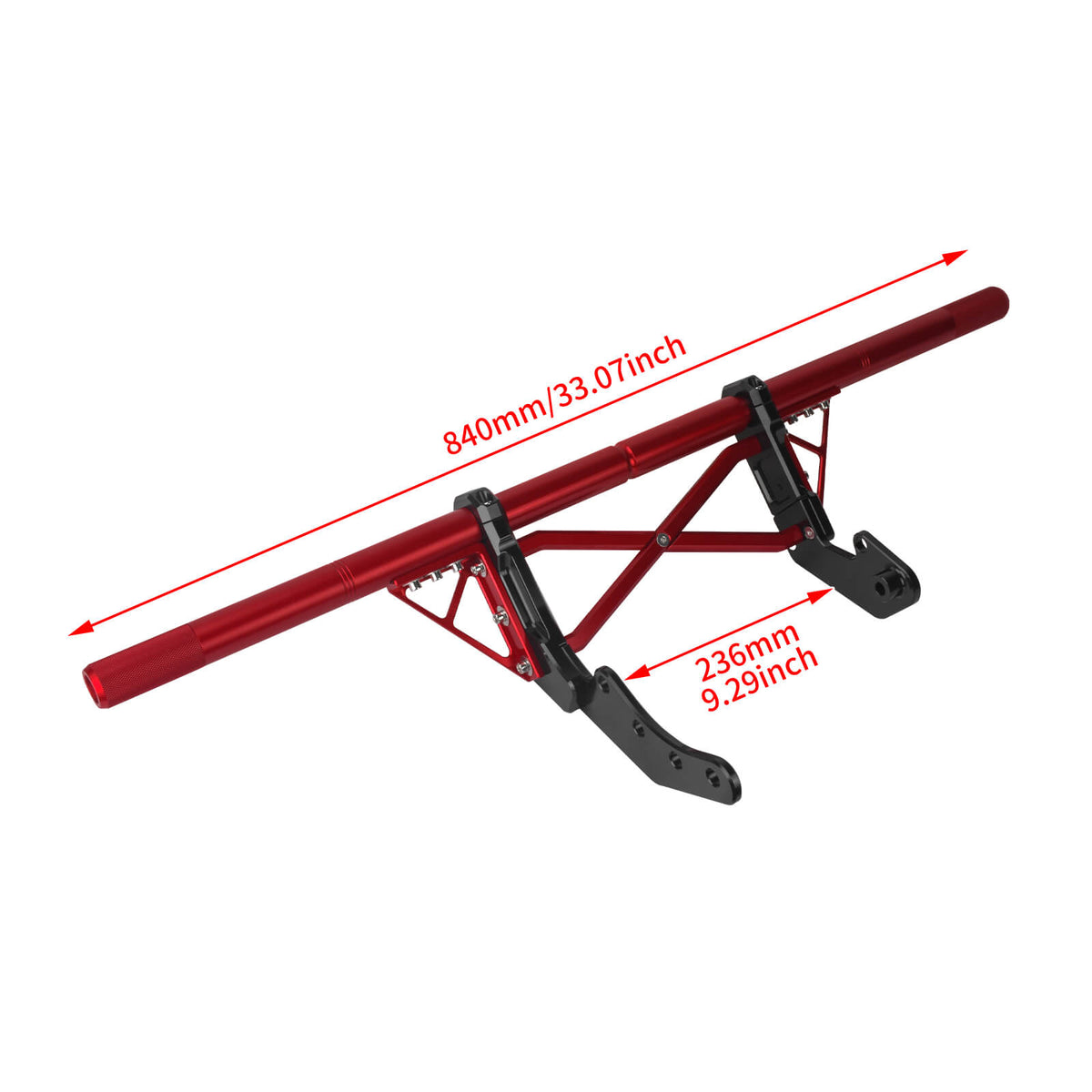 FR007601 red crash bar size