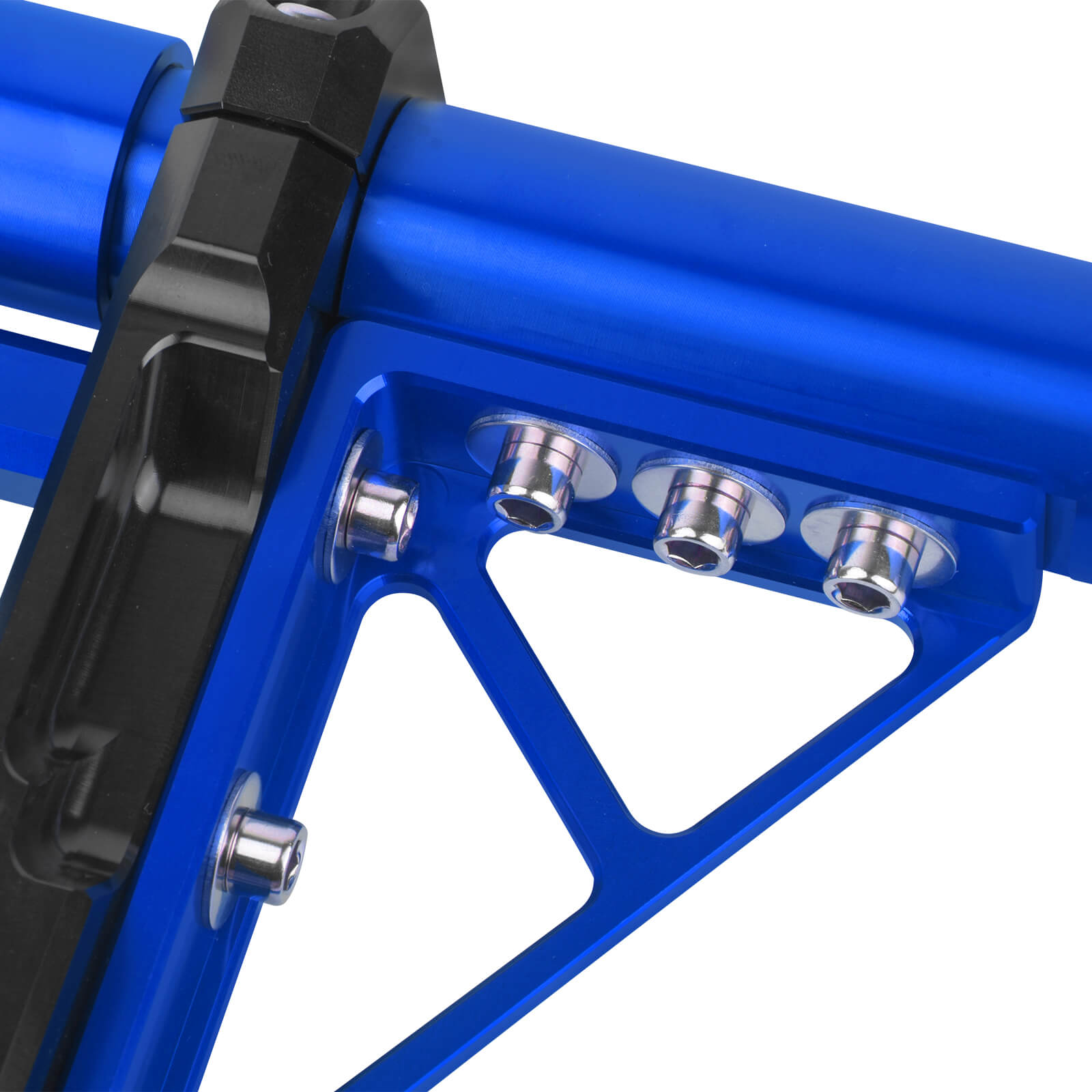 FR007603 mactions Blue 1.25" Front Highway Crash Bar for Harley softail low rider