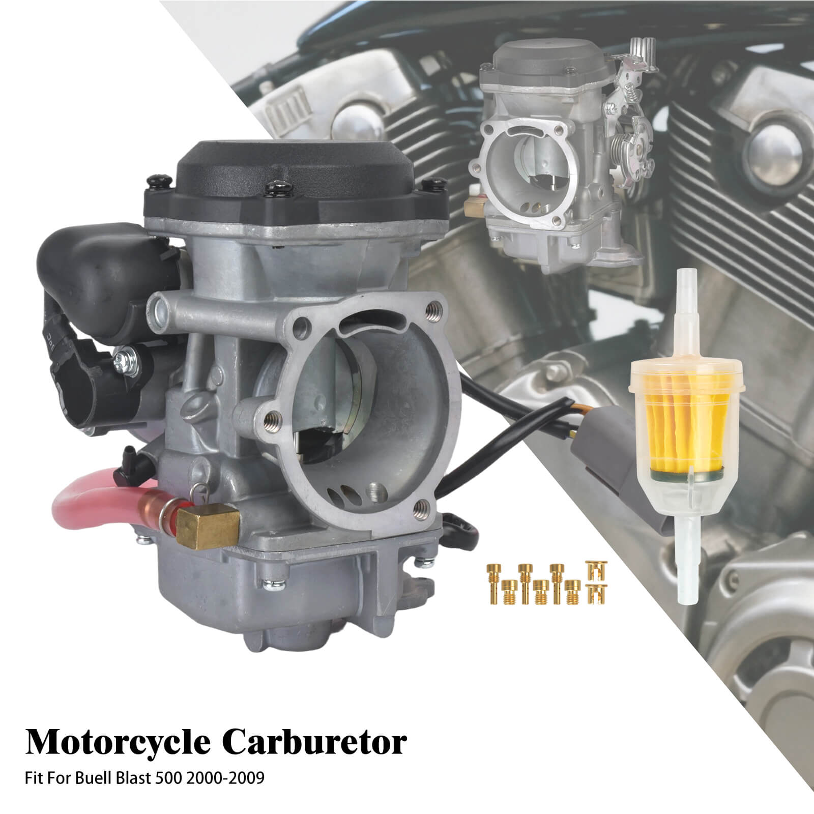 FU000701_Mactions_High-Performance Aluminum Carburetor & Jet Kit for Buell Blast 500 2000-2009