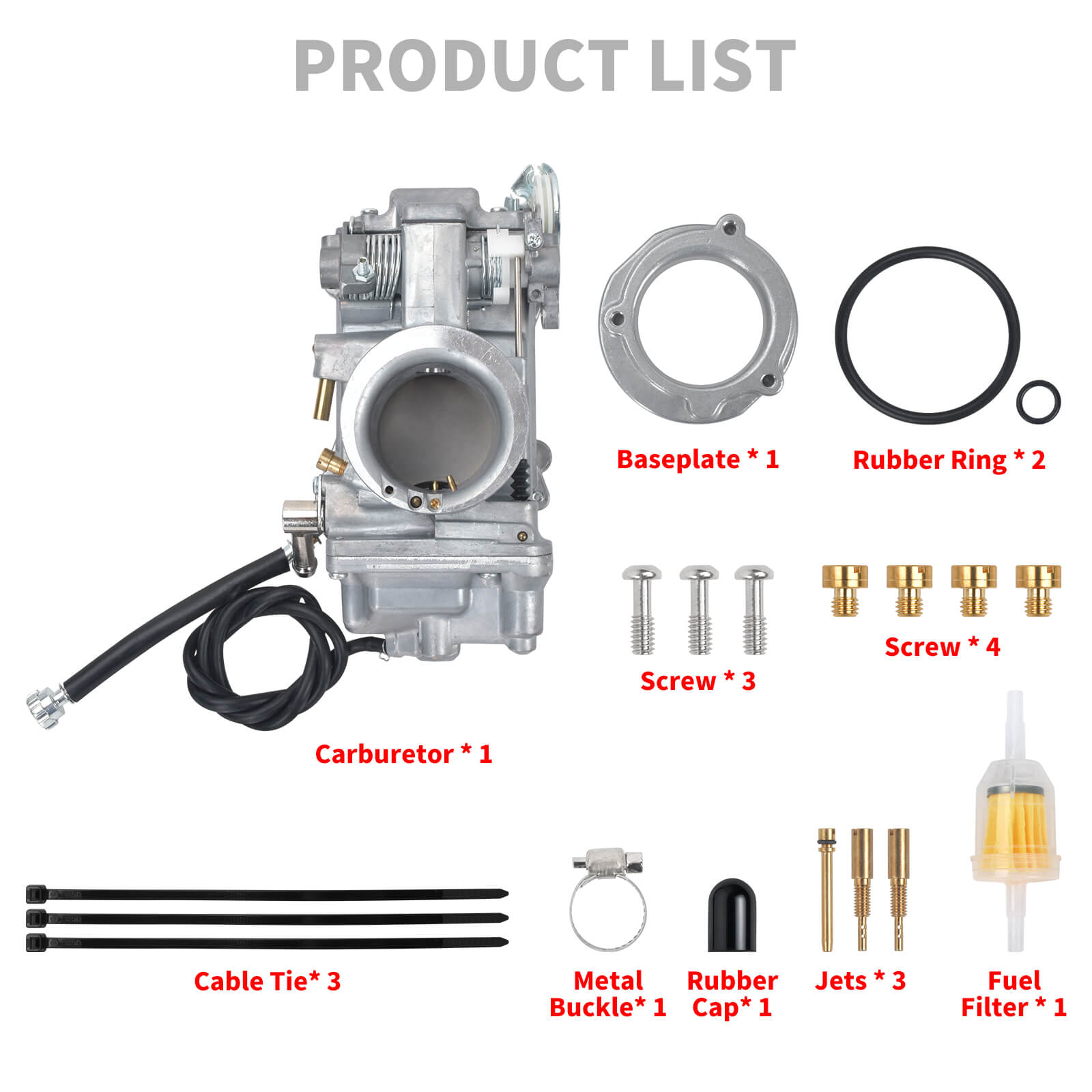 FU000801_Mactions_High-Performance Carburetor TM42-6 Upgrade for Harley EVO & Twin Cam Models Product List