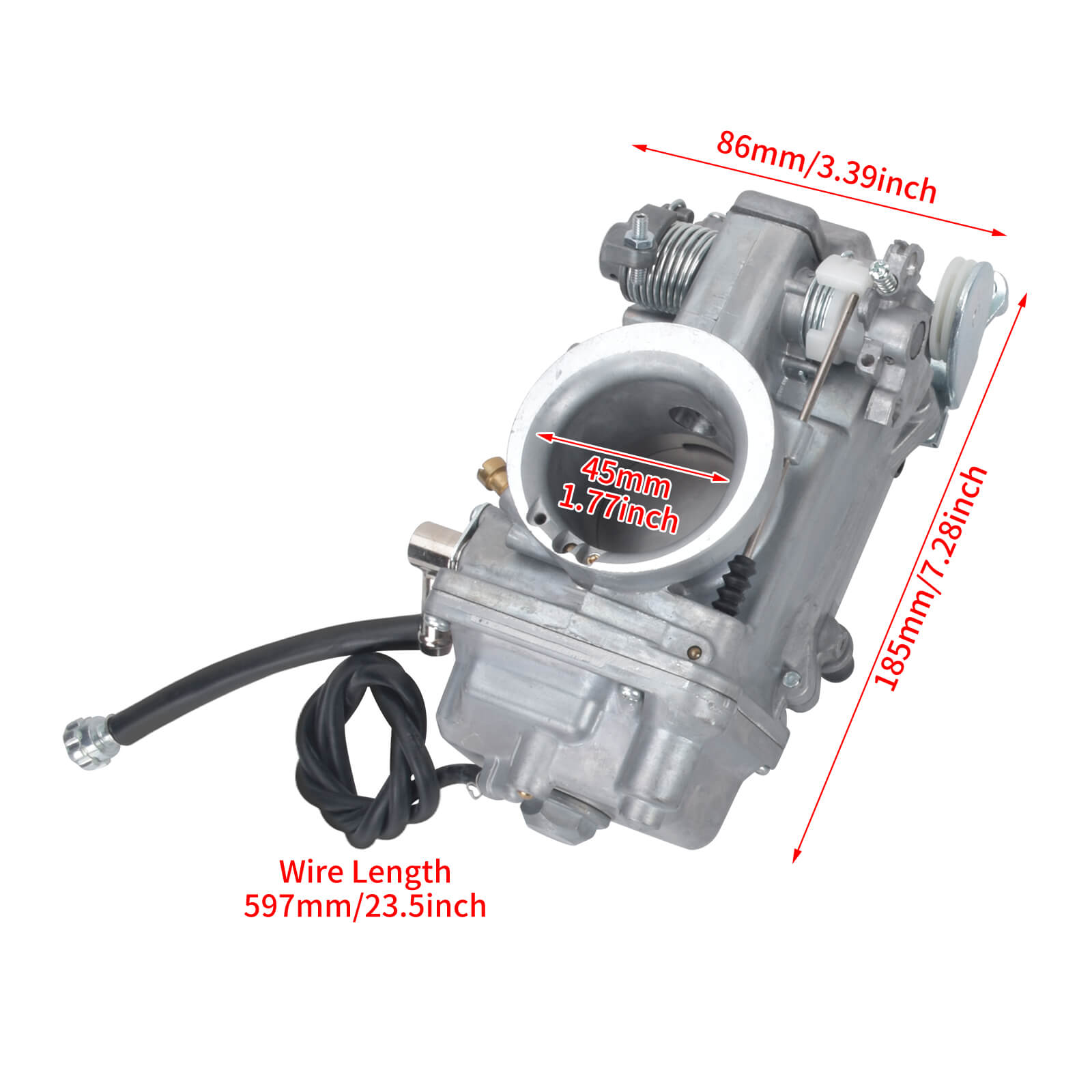 FU000801_Mactions_High-Performance Carburetor TM42-6 Upgrade for Harley EVO & Twin Cam Models Size