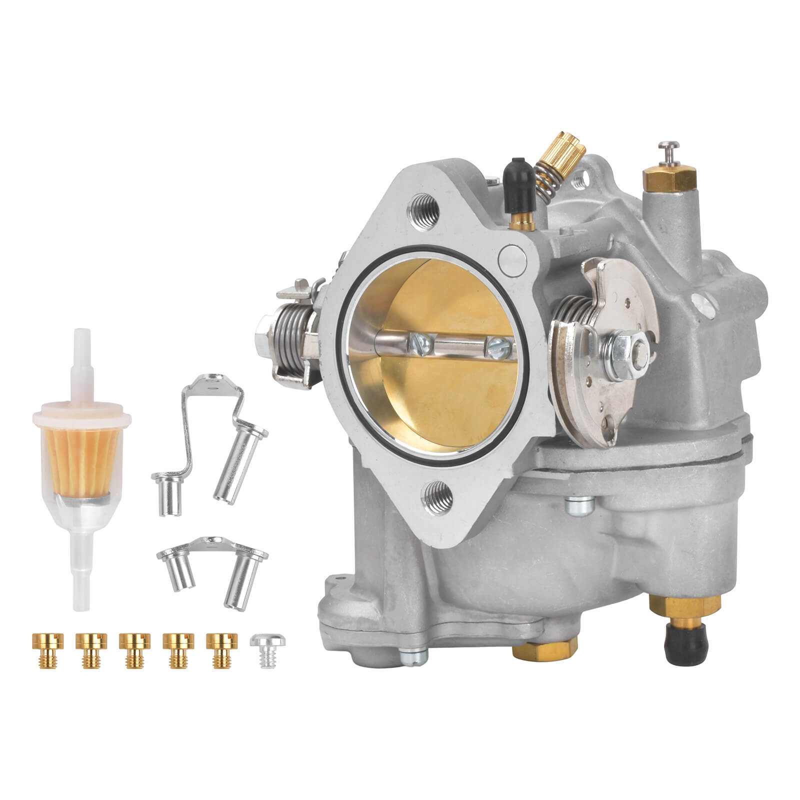 FU001201 Mactions Carburetor 11-0420 Complete Kit for Harley Big Twin & Sportster