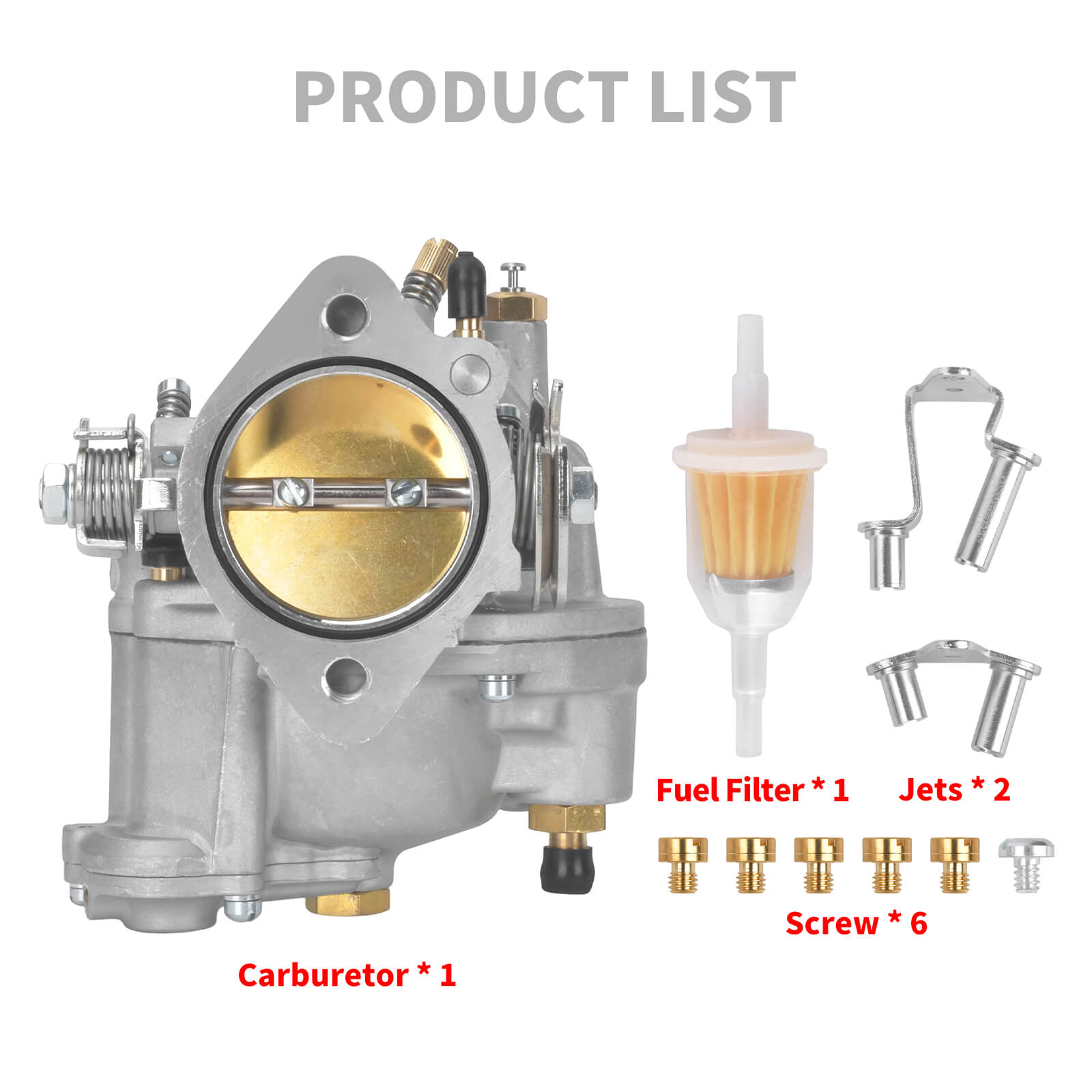 FU001201 Mactions Carburetor 11-0420 Complete Kit for Harley Big Twin & Sportster Product List