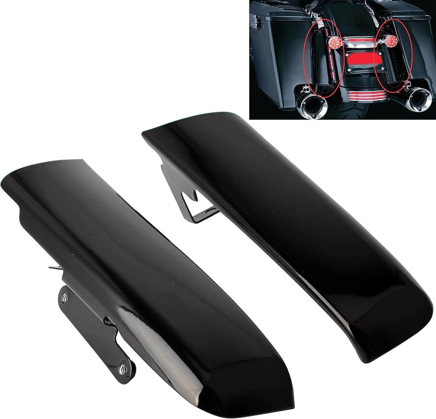 Rear Fender Saddlebag Filler Panels Strips for Harley Touring '14-'23