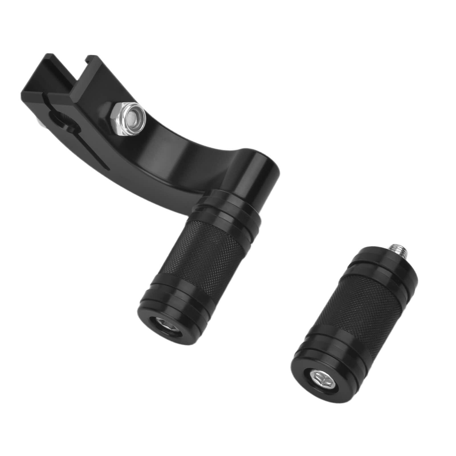 GE001801_Mactions_Performance Mid-Control Shift Lever & Knurled Peg Assembly For Softail FL Models Black