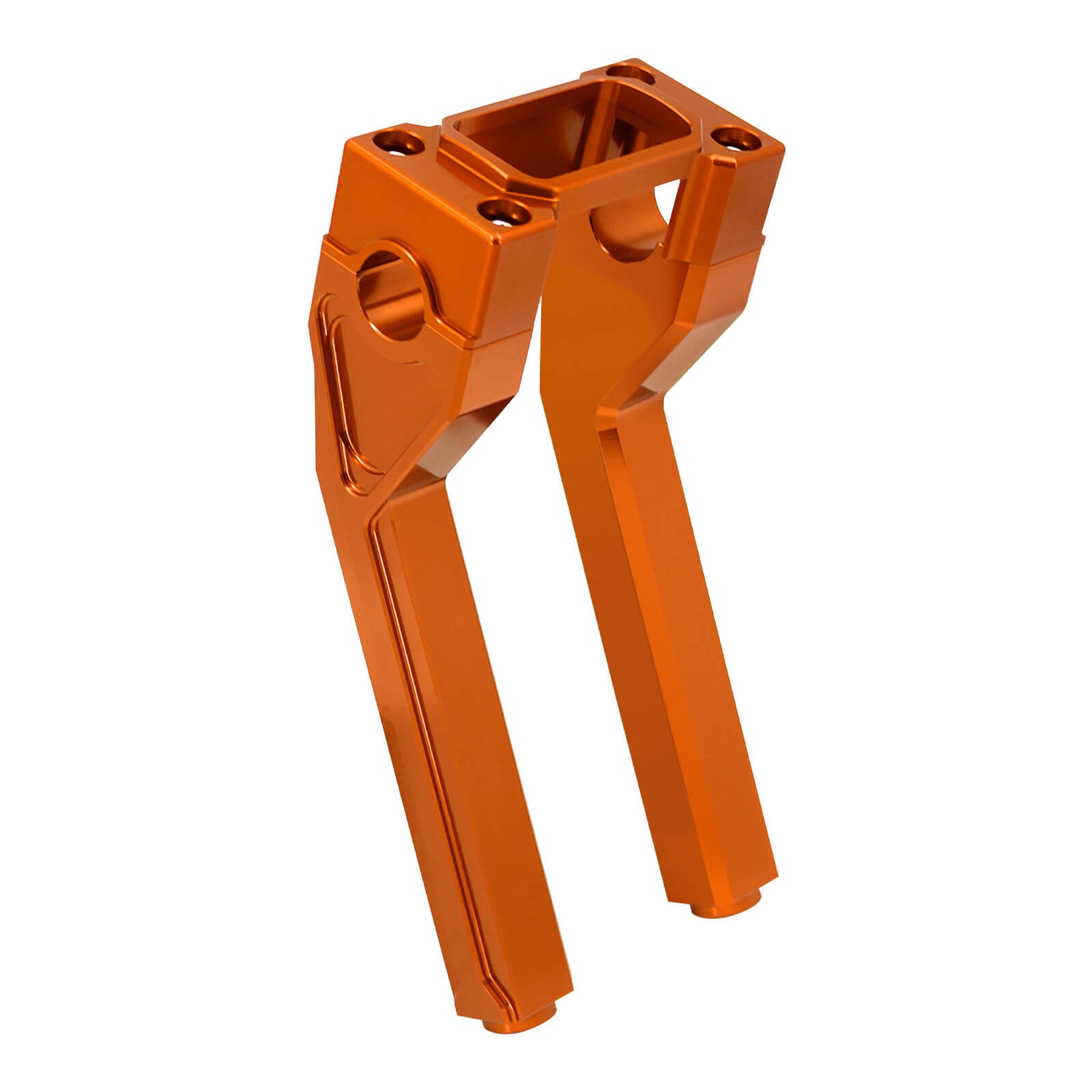 GP006904 mactions 10" Tall Handlebar Riser Clamp Fit 1" Handlebar Harley Softail