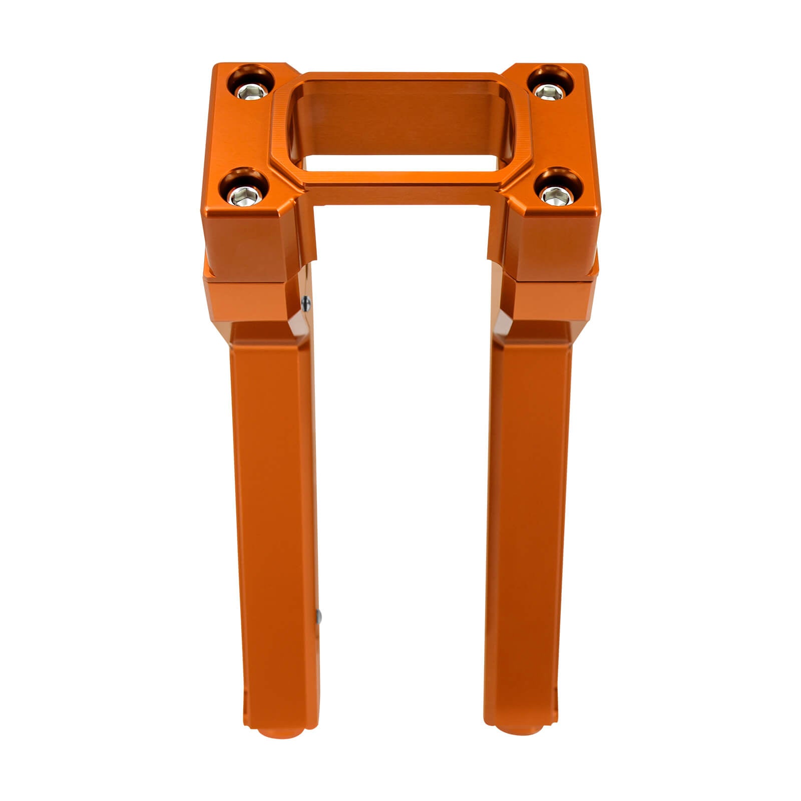 GP006904 mactions 10" Tall Handlebar Riser Clamp Fit 1" Handlebar Harley Softail orange