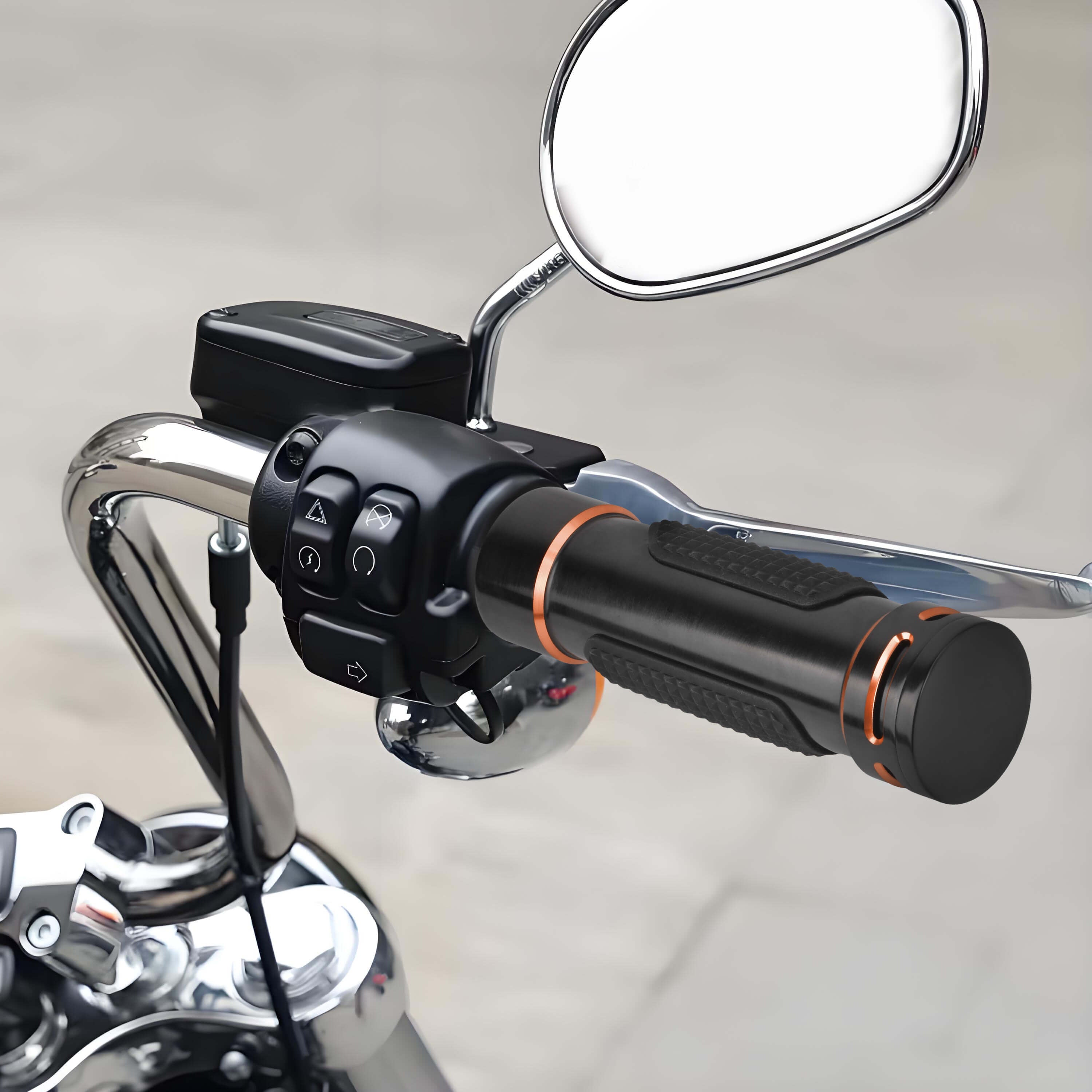 GP0090 Mactions Non-Electronic Hand Grips for Harley Sportster Touring Installation