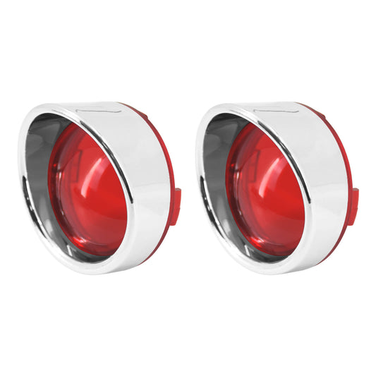 Bullet Turn Signal Visors Lights Lens Covers for Harley Dyna Softail Sportster | Mactions