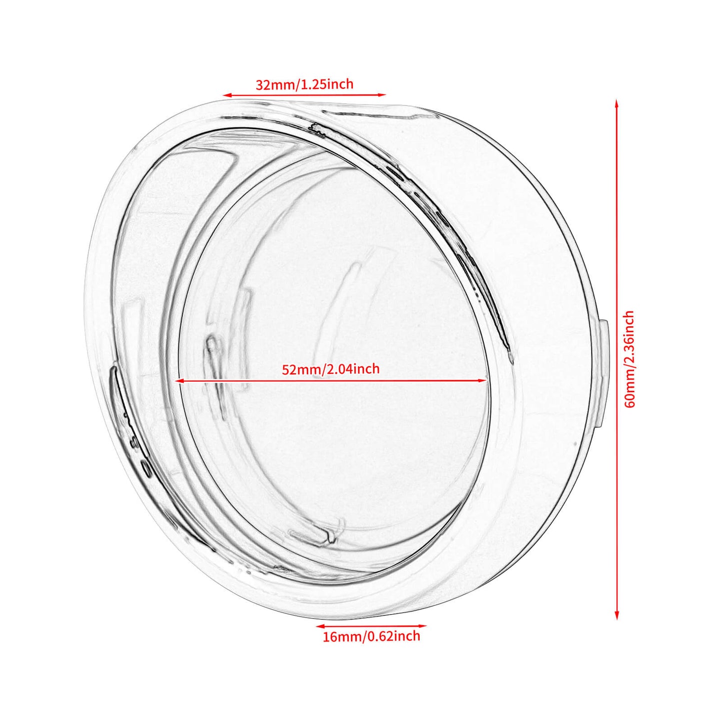 Bullet Turn Signal Visors Lights Lens Covers for Harley Dyna Softail Sportster | Mactions