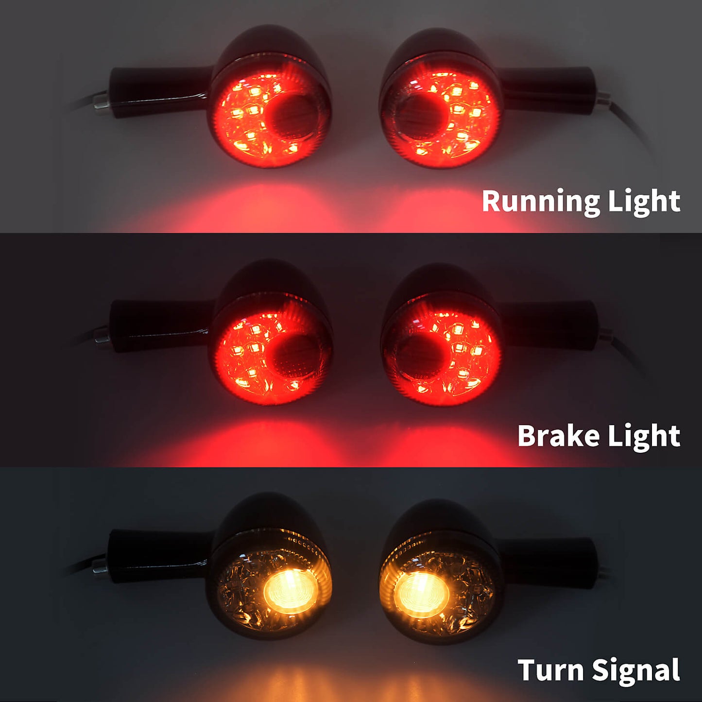 Rear Turn Signals Bullet Blinker Indicator For Harley XL883 XL1200 Sportster '92-'21 | Mactions