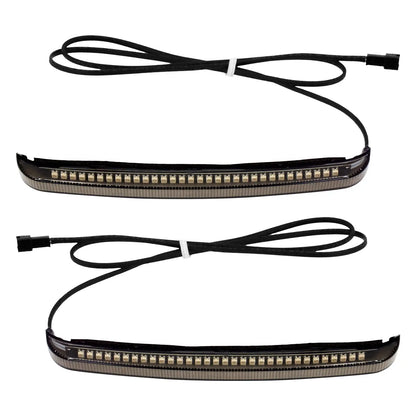 Low Profile LED Saddlebag Lights Flowing Turn Signal For Harley 2014-up | Mactions